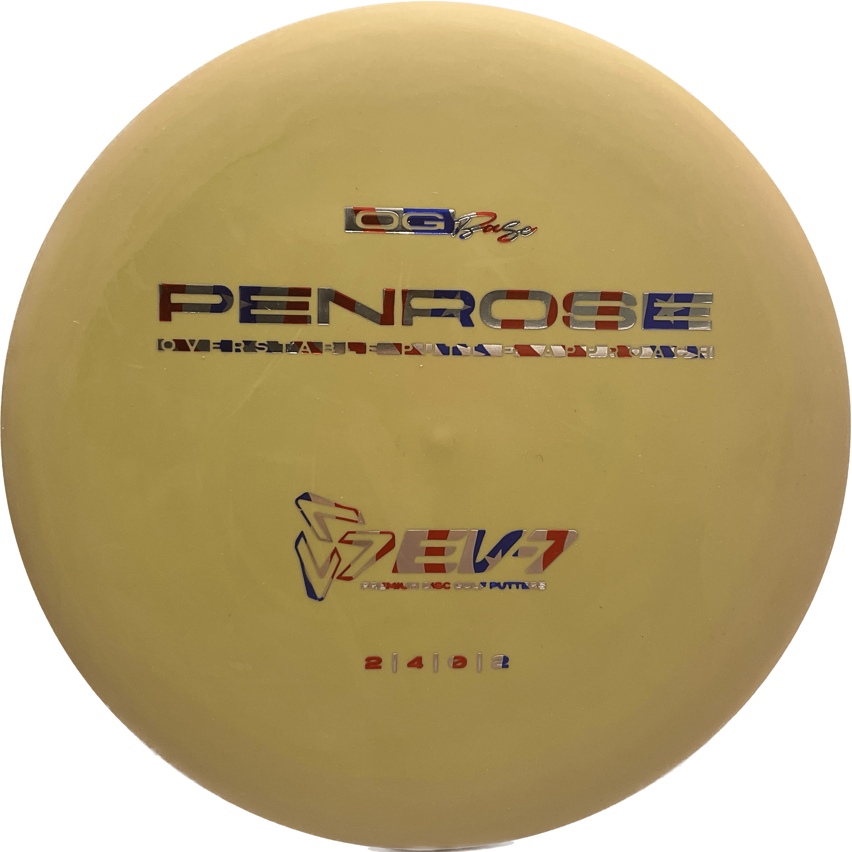 Overthrow Disc Golf Disc OG Base - 171-173 - Green/Yellow - Mixed EV-7 Penrose