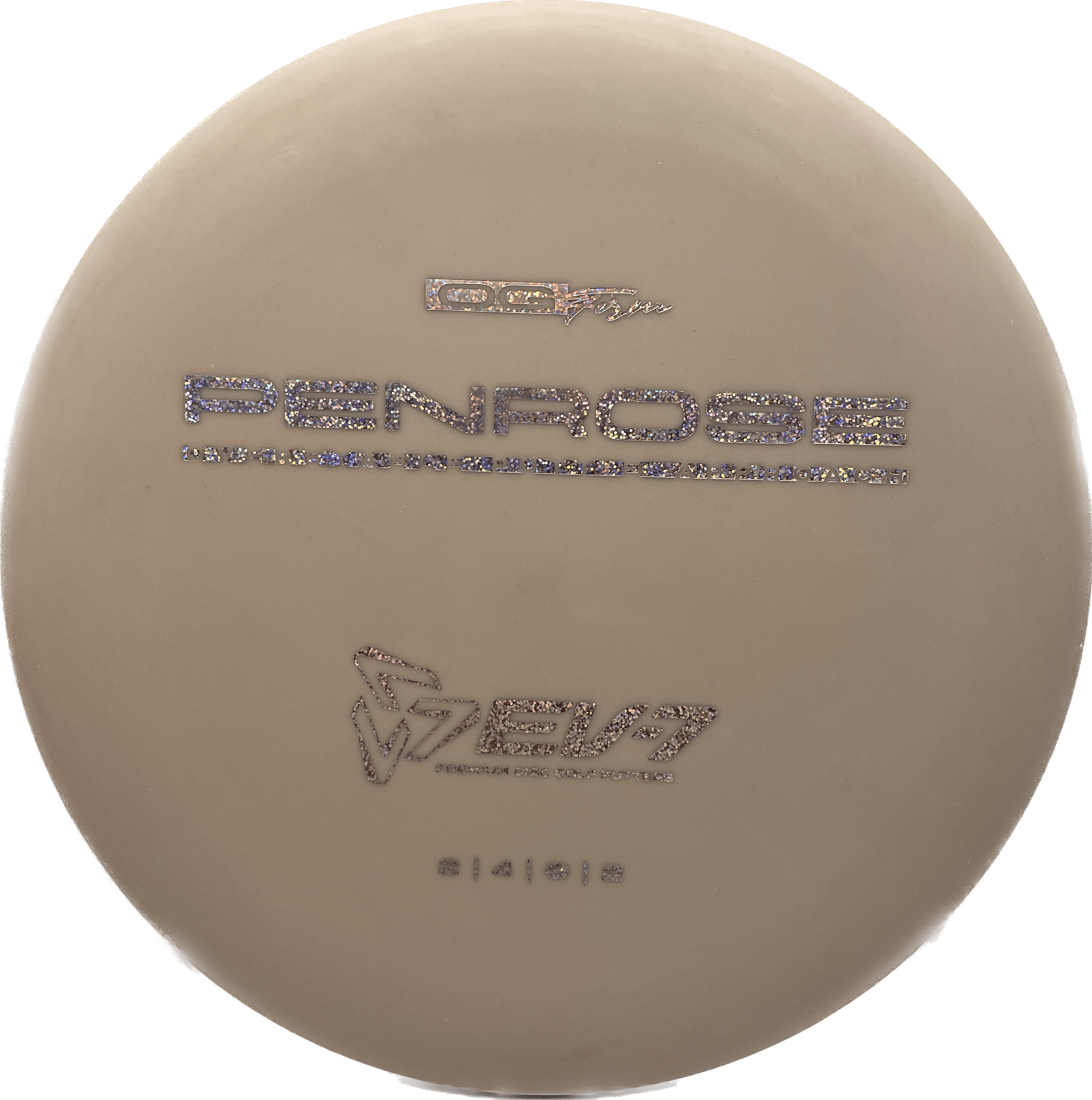 Overthrow Disc Golf Disc OG Firm - 171-173 - Grey - Silver Sparkle EV-7 Penrose