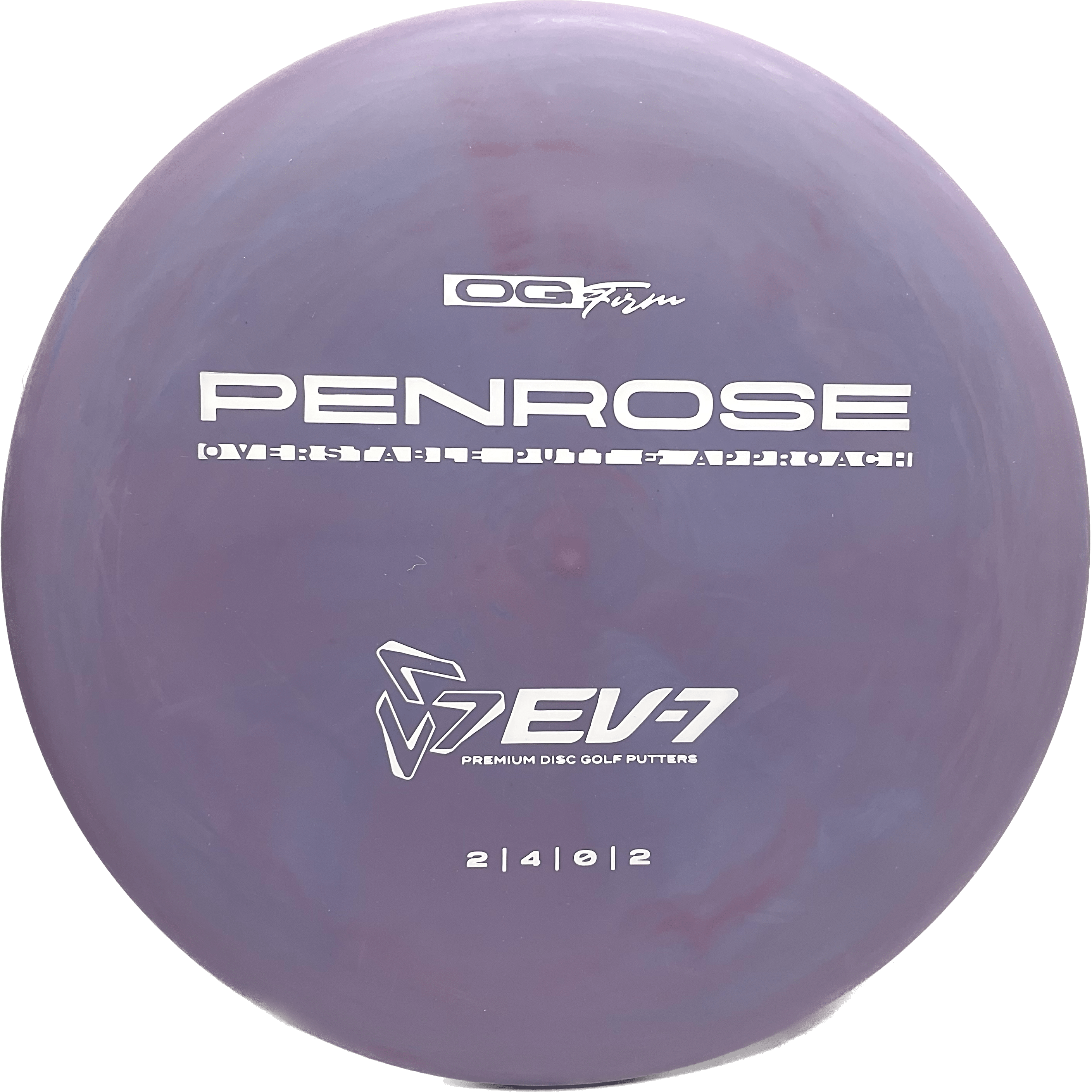 Overthrow Disc Golf Disc OG Firm - 171-173 - Purple - White EV-7 Penrose