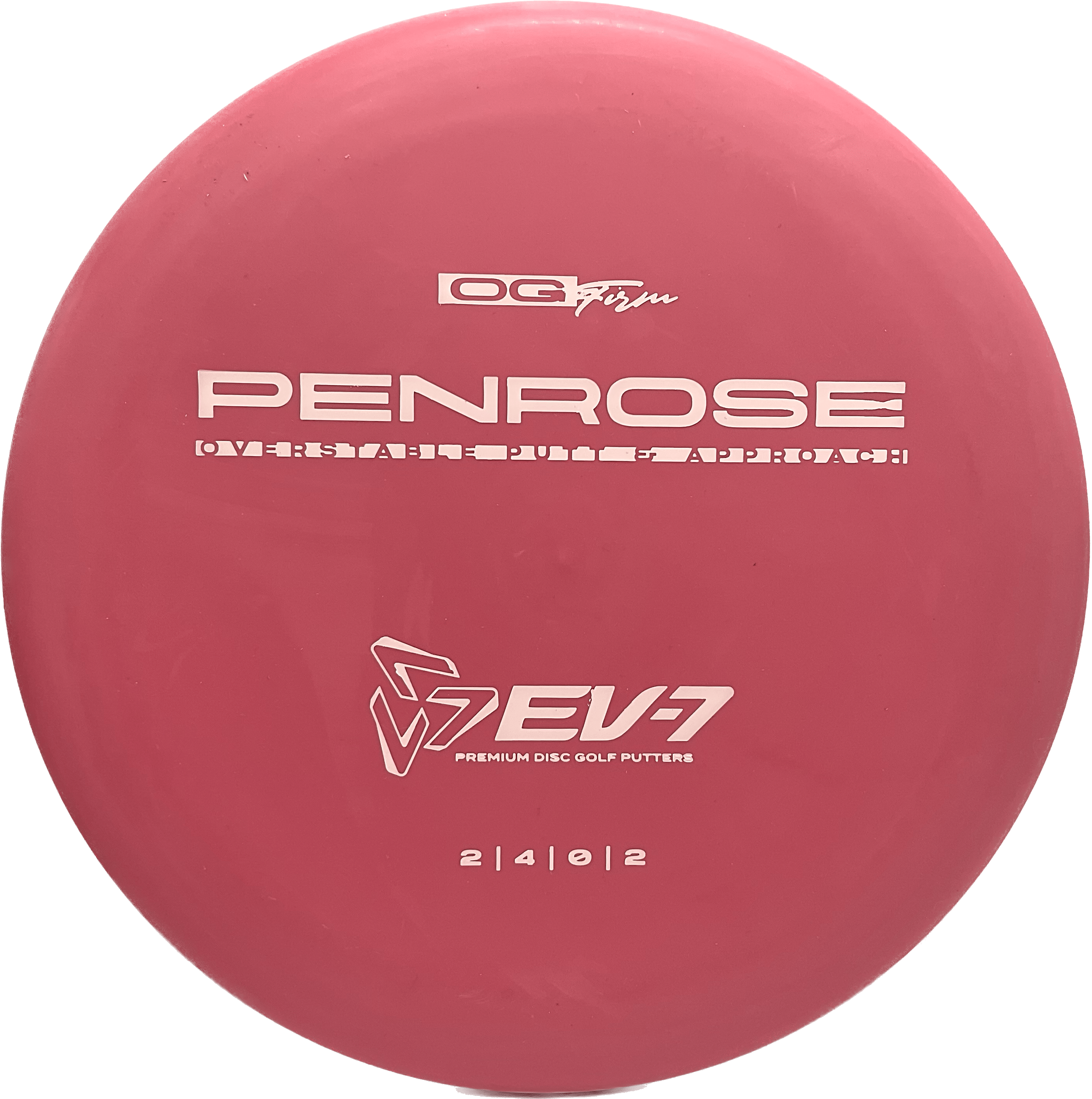 Overthrow Disc Golf Disc OG Firm - 171-173 - Red - White EV-7 Penrose