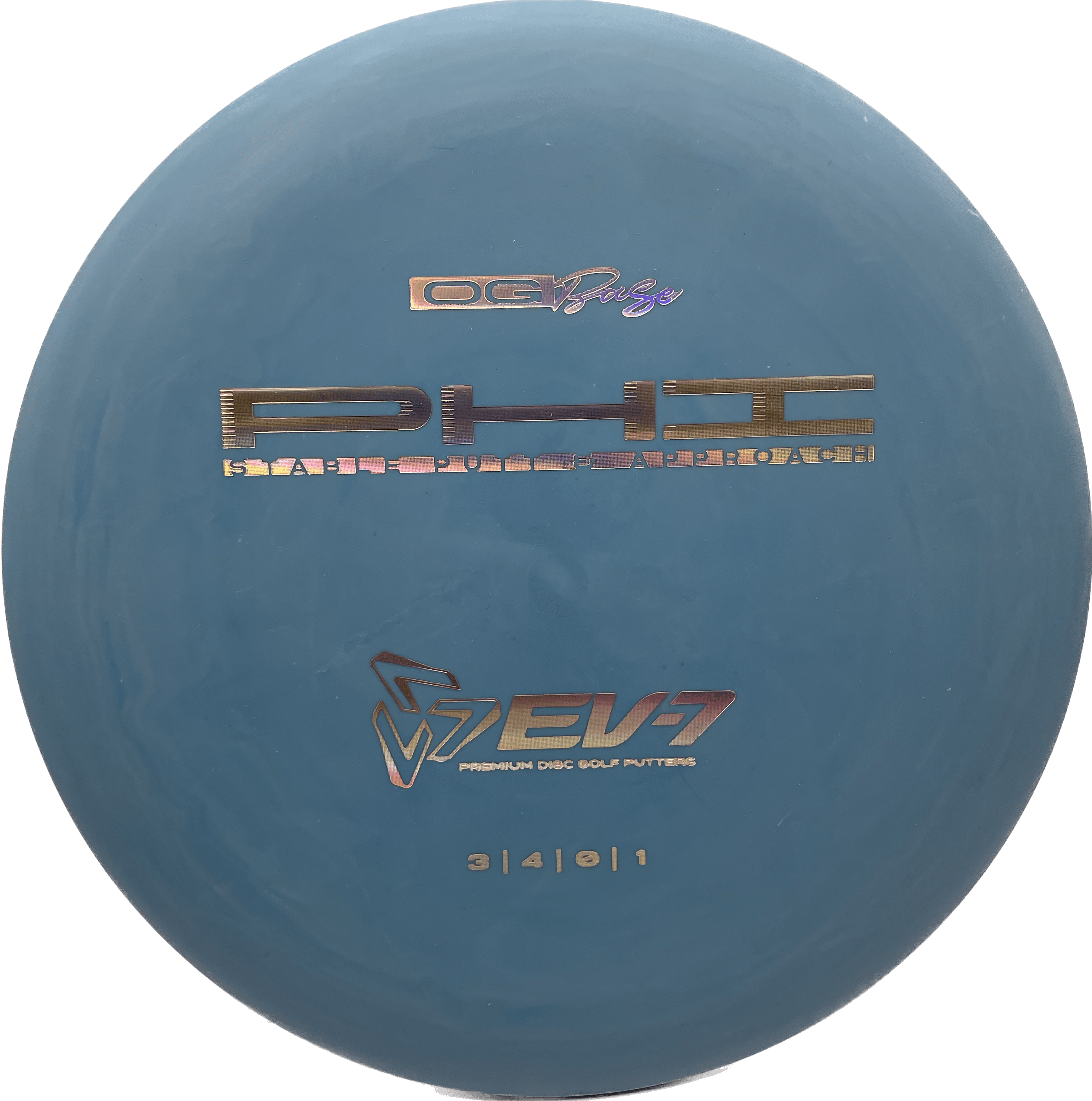 Overthrow Disc Golf Disc OG Base - 173 - Blue - Silver Holo EV-7 Phi