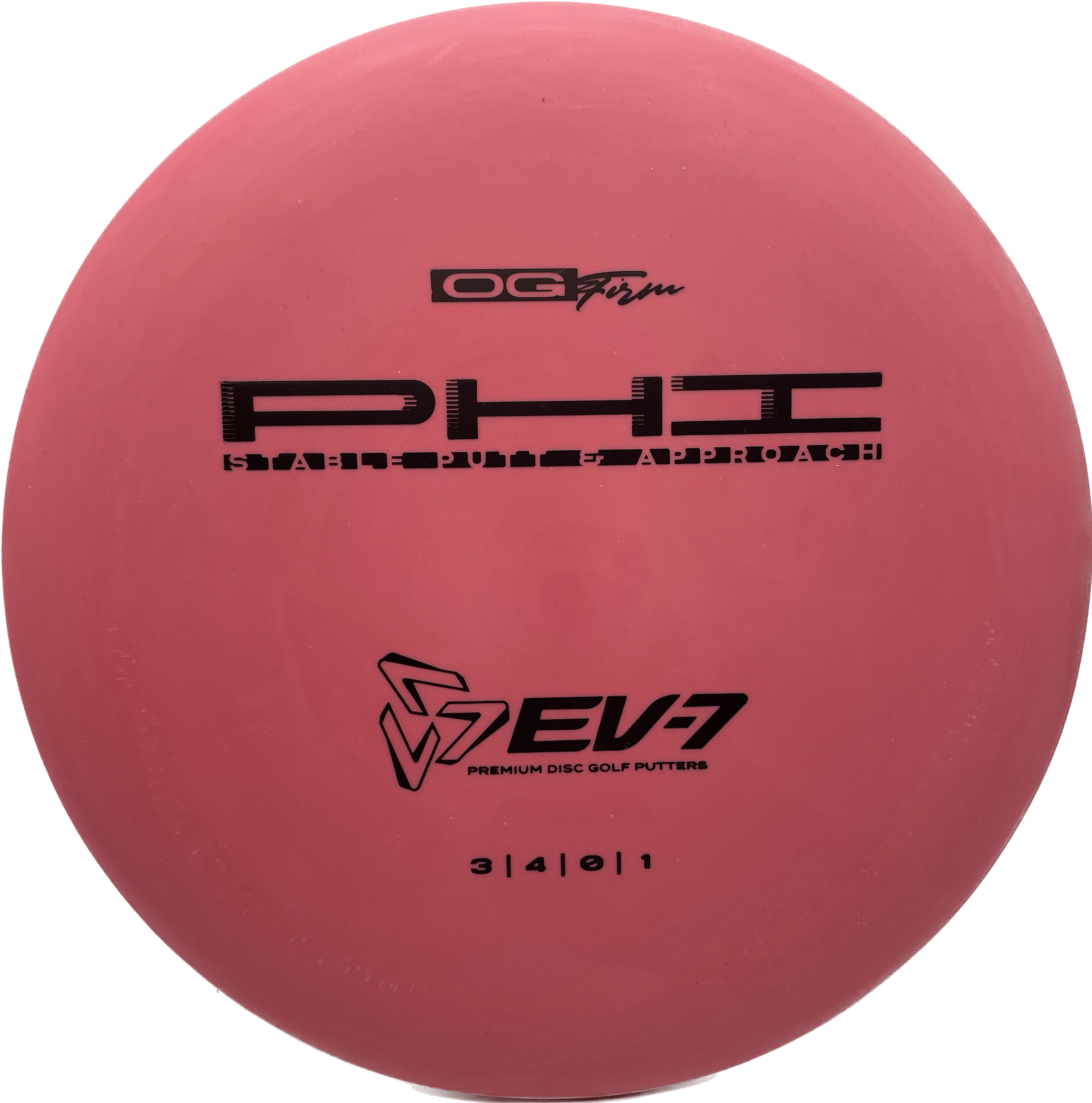 Overthrow Disc Golf Disc OG Firm - 172 - Rose Red - Black Matte EV-7 Phi