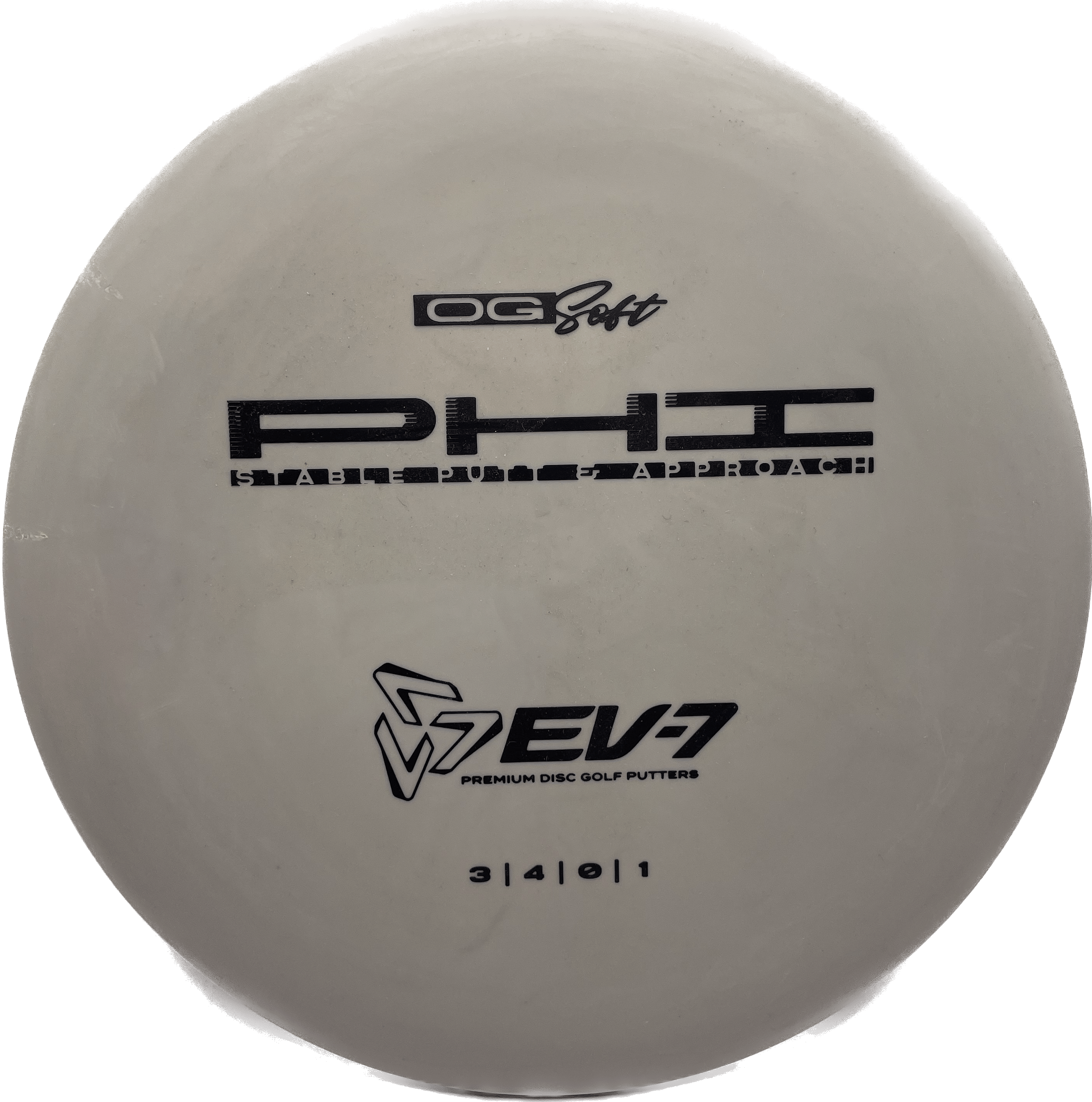 Overthrow Disc Golf Disc OG Soft - 173 - Silver - Black Matte EV-7 Phi