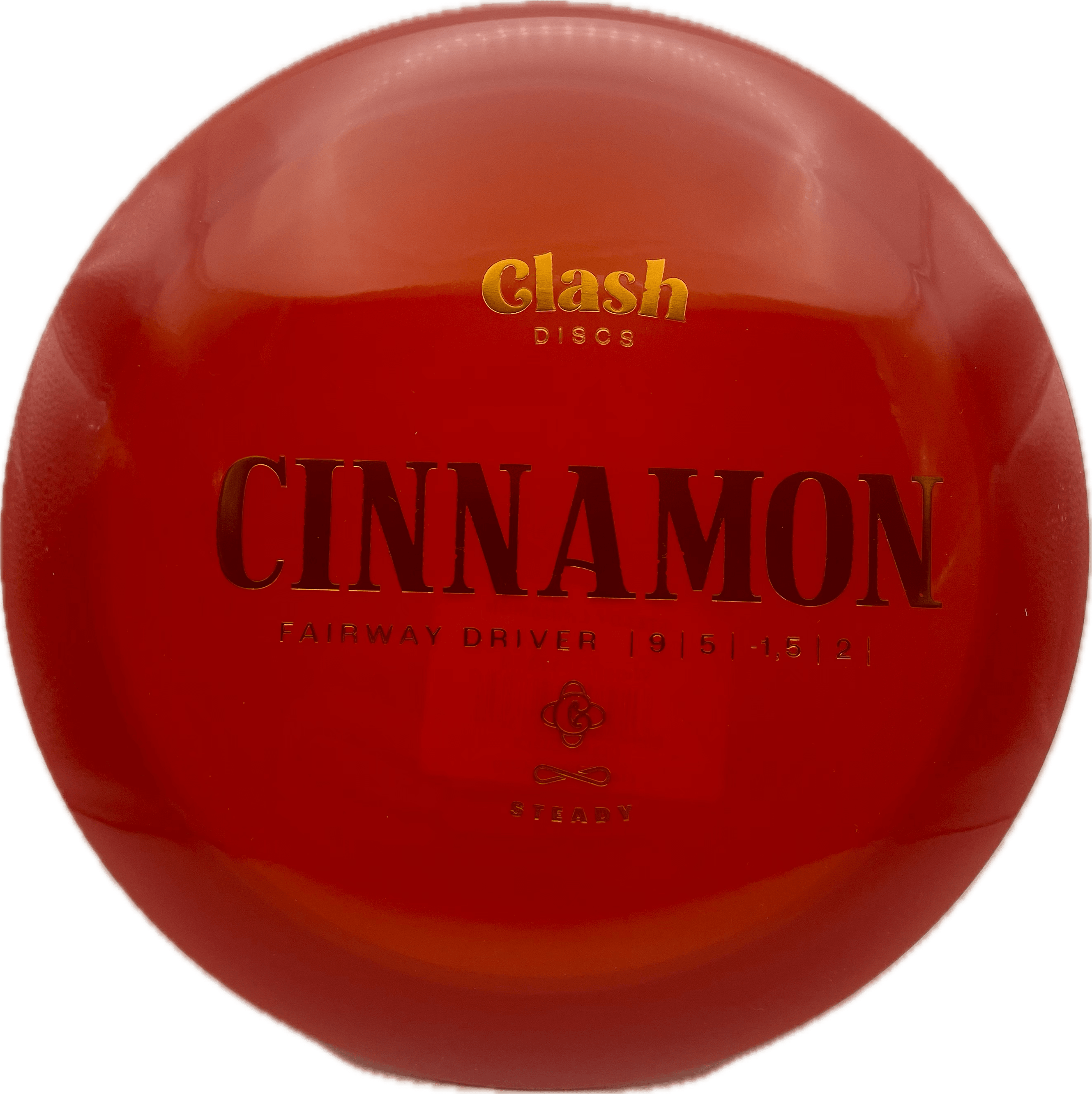 Clash Disc Clash Cinnamon, Steady, 173-174, Red, Silver Swirls
