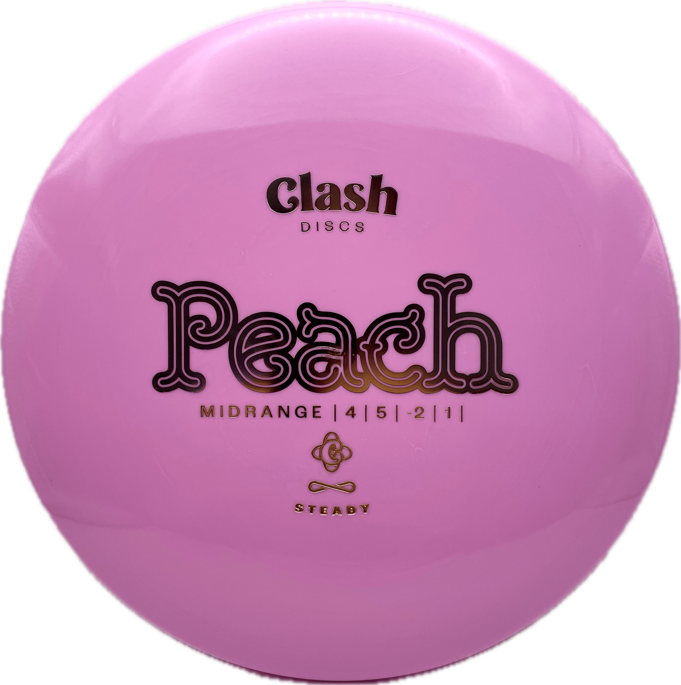 Clash Disc Clash Peach, Steady, 175-176, Pink, Gold Metallic