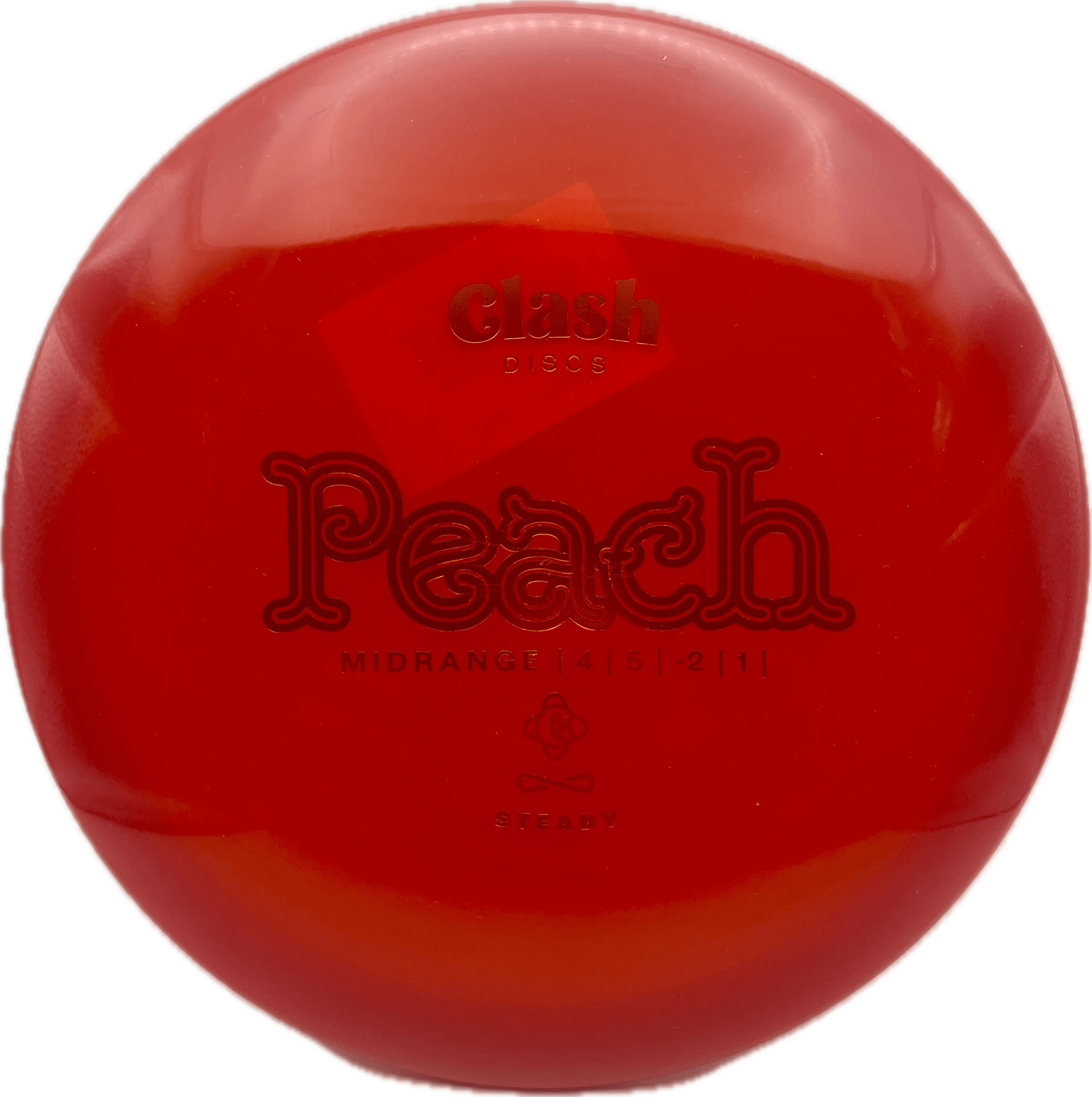 Clash Disc Clash Peach, Steady, 175-176, Red, Gold Metallic