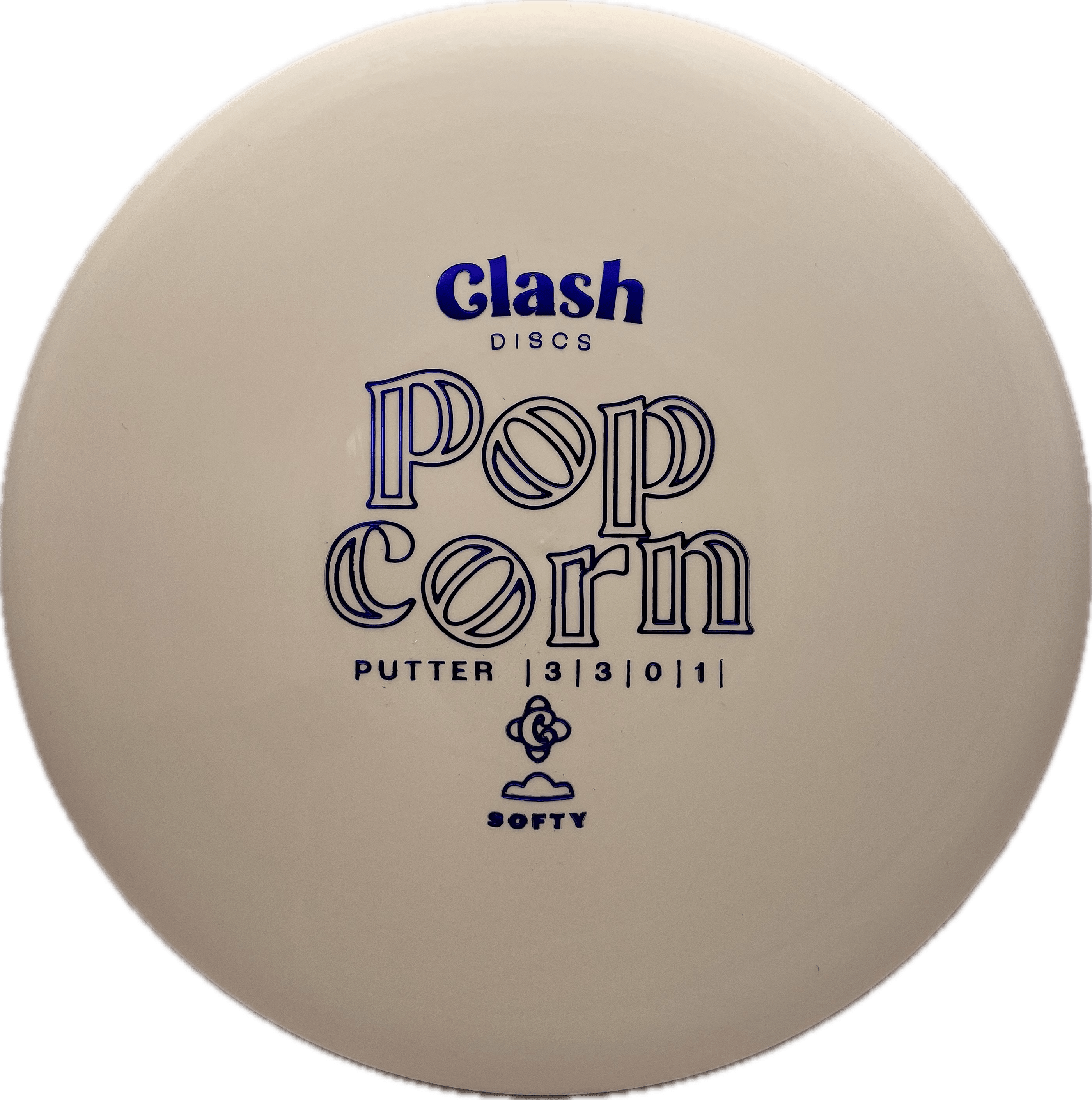 Clash Disc Clash Popcorn, Softy, 171-172, White, Blue Metallic