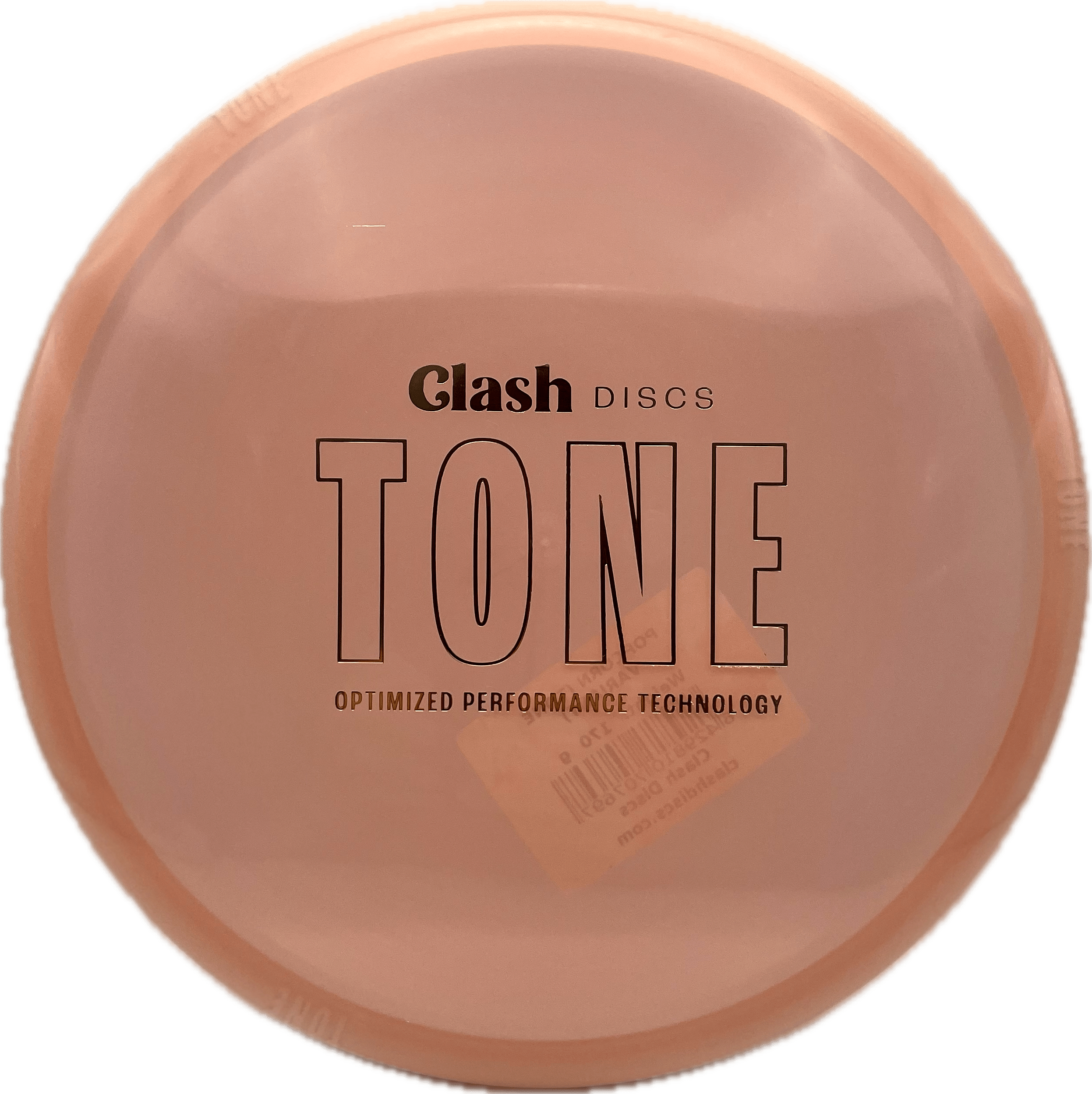 Clash Disc Clash Popcorn, TONE, 170, Peach, Blueish-White Bottom Rim