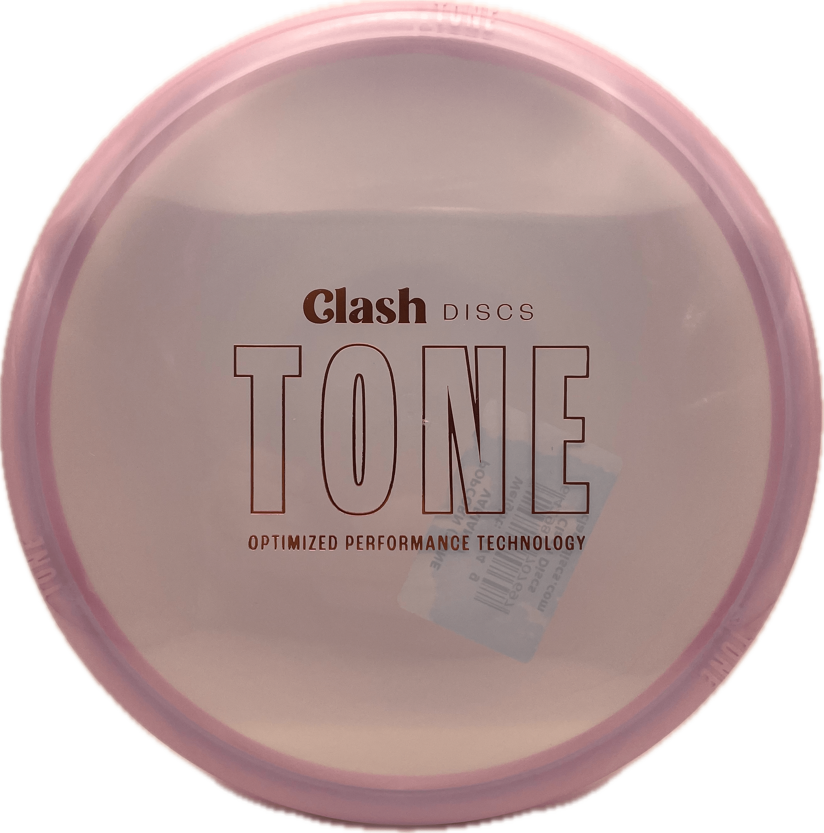 Clash Disc Clash Popcorn, TONE, 174, Clear Blueish-Pink, Pink Bottom Rim