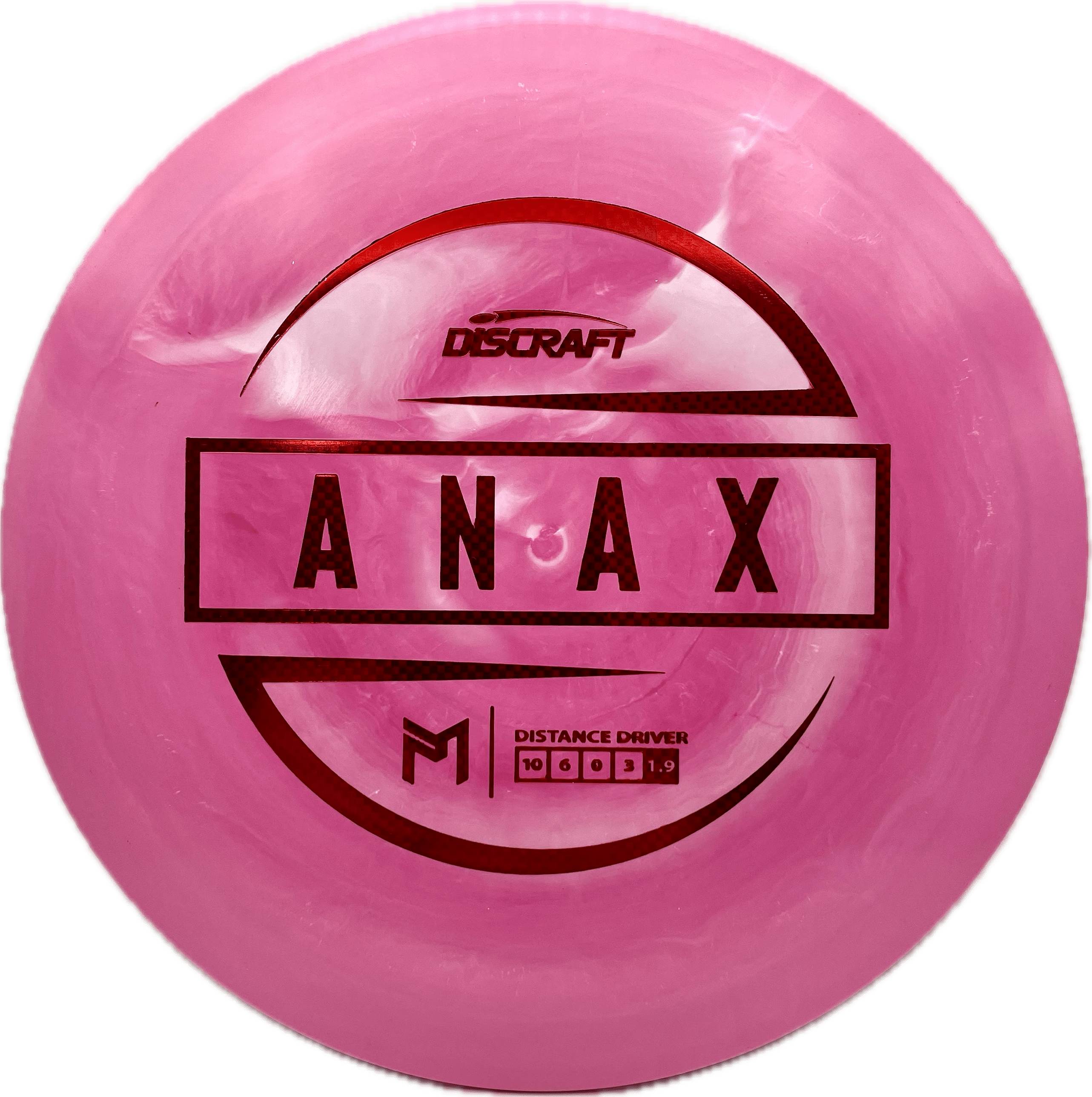 Discraft Disc Discraft Anax, ESP, 173-174, Swirly Pink, Red Carbon Fiber