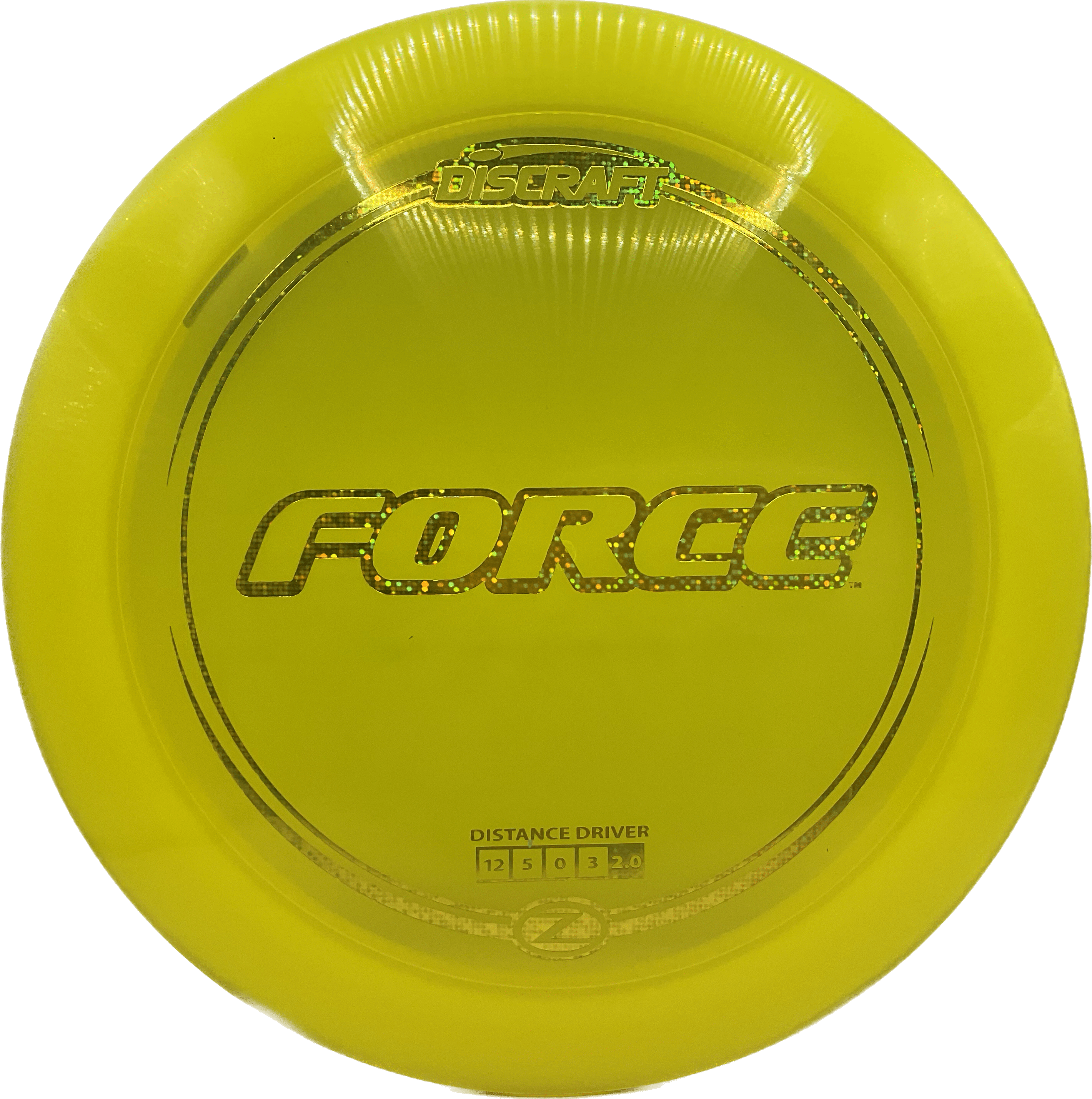 Discraft Disc Discraft Force, Z, 173-174, Honey Yellow, Gold Champagne