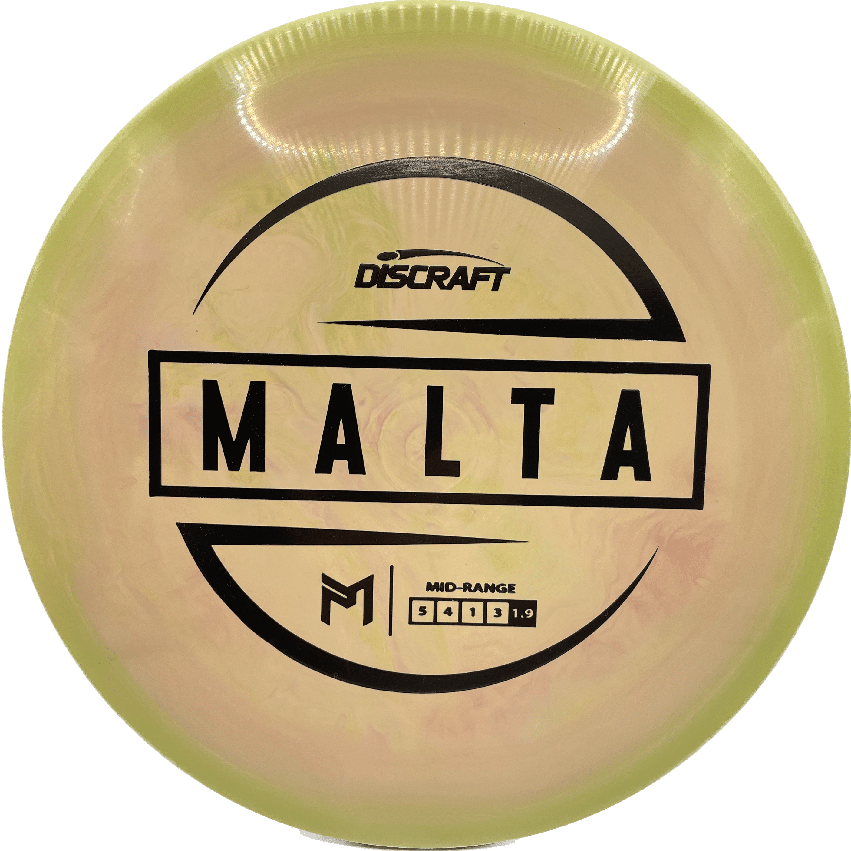 Discraft Disc Discraft Malta, ESP, 173-174, Faded Pink to Green, Black Matte