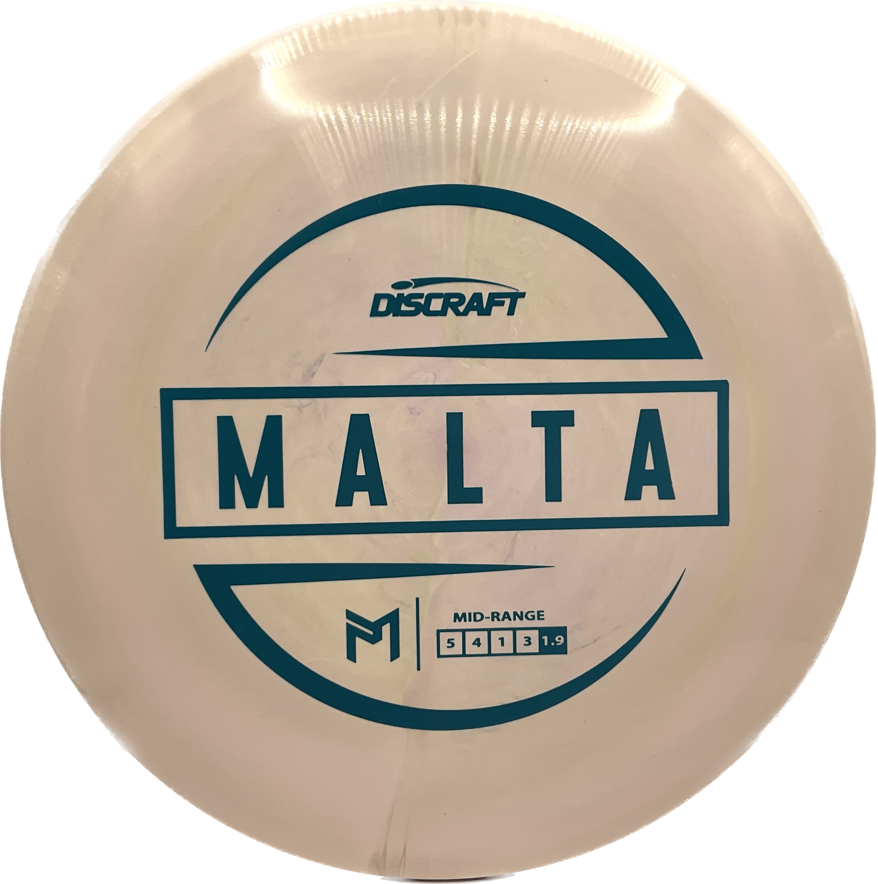 Discraft Disc Discraft Malta, ESP, 175-176, Green-Tinted White, Navy Blue Matte