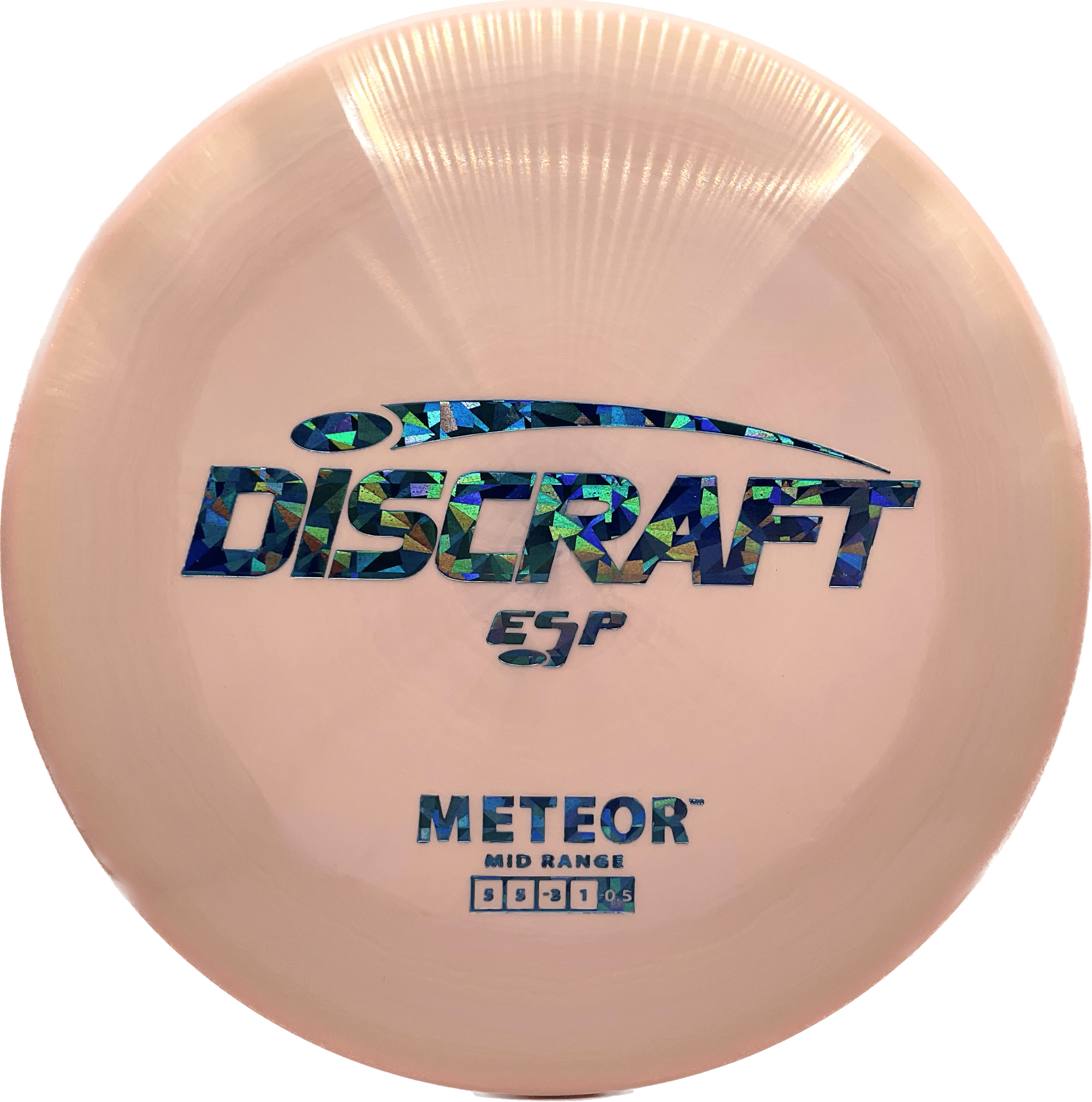 Discraft Disc Discraft Meteor, ESP, 177+, Light Pink, Blue Shatter