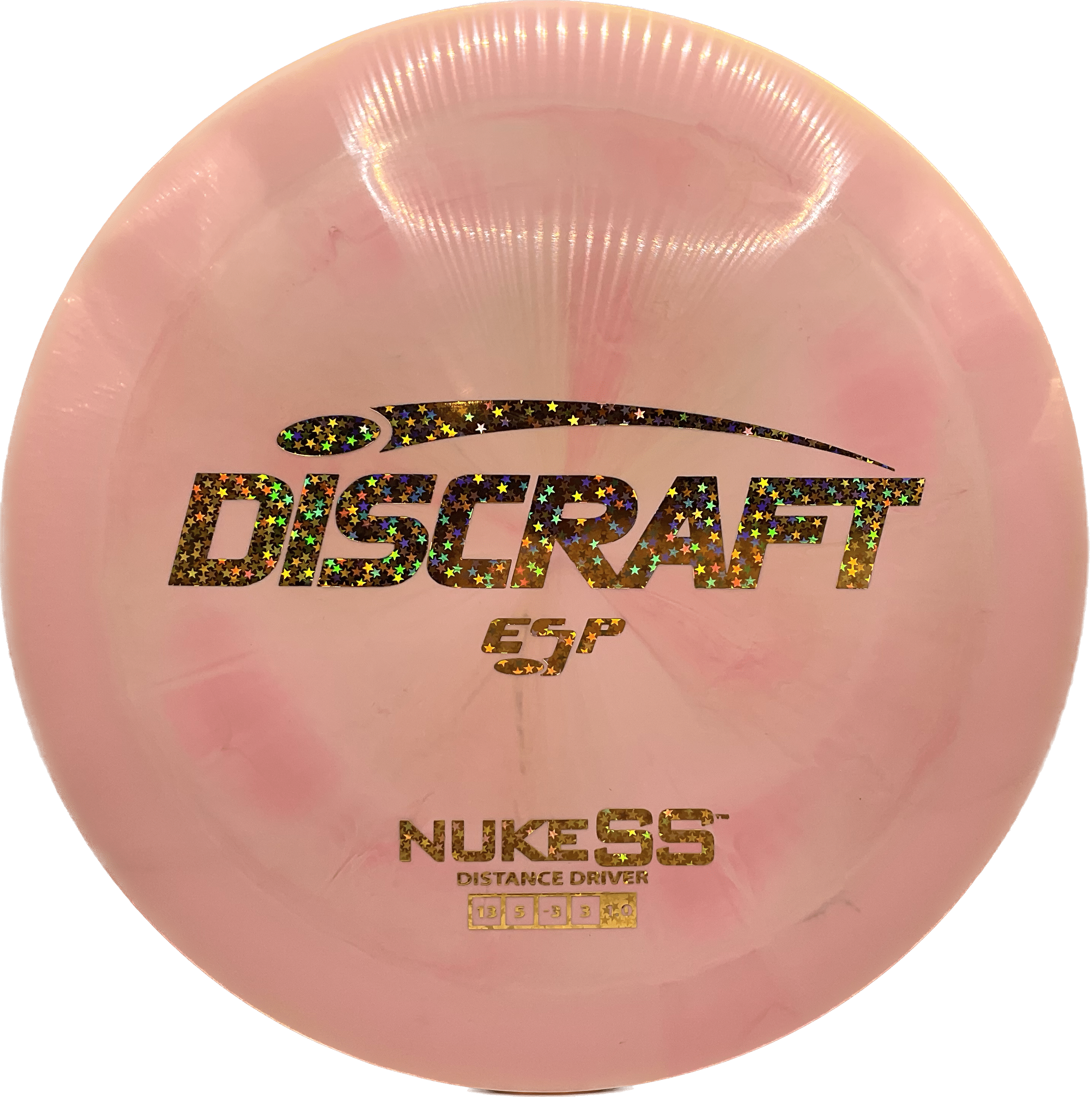 Discraft Disc Discraft Nuke SS, ESP, 173-174, Faded Pink, Gold Mini Stars