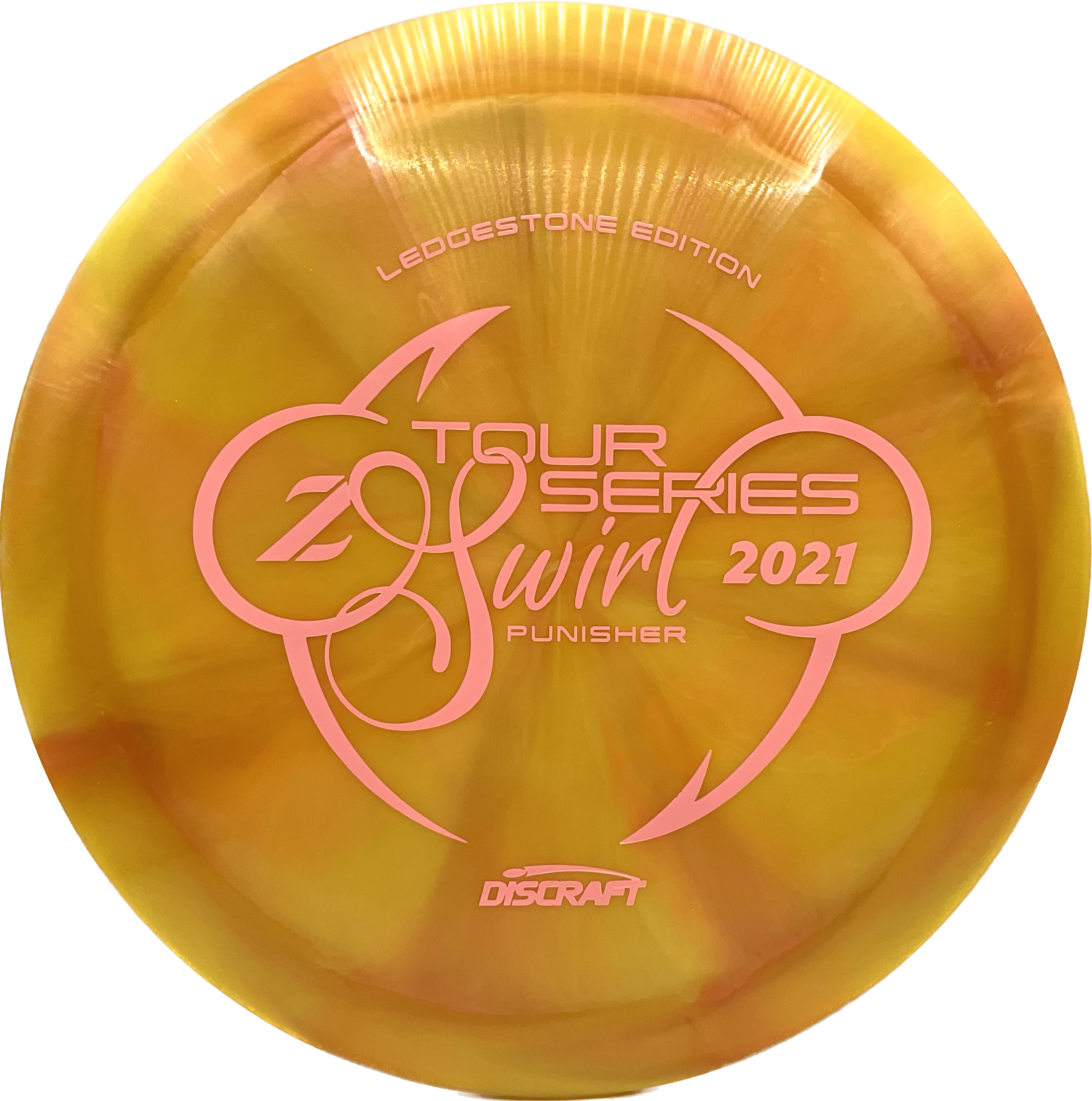 Discraft Disc Discraft Punisher, Z-Swirl, 173-174, Sunny Delight Swirl, Pink Matte