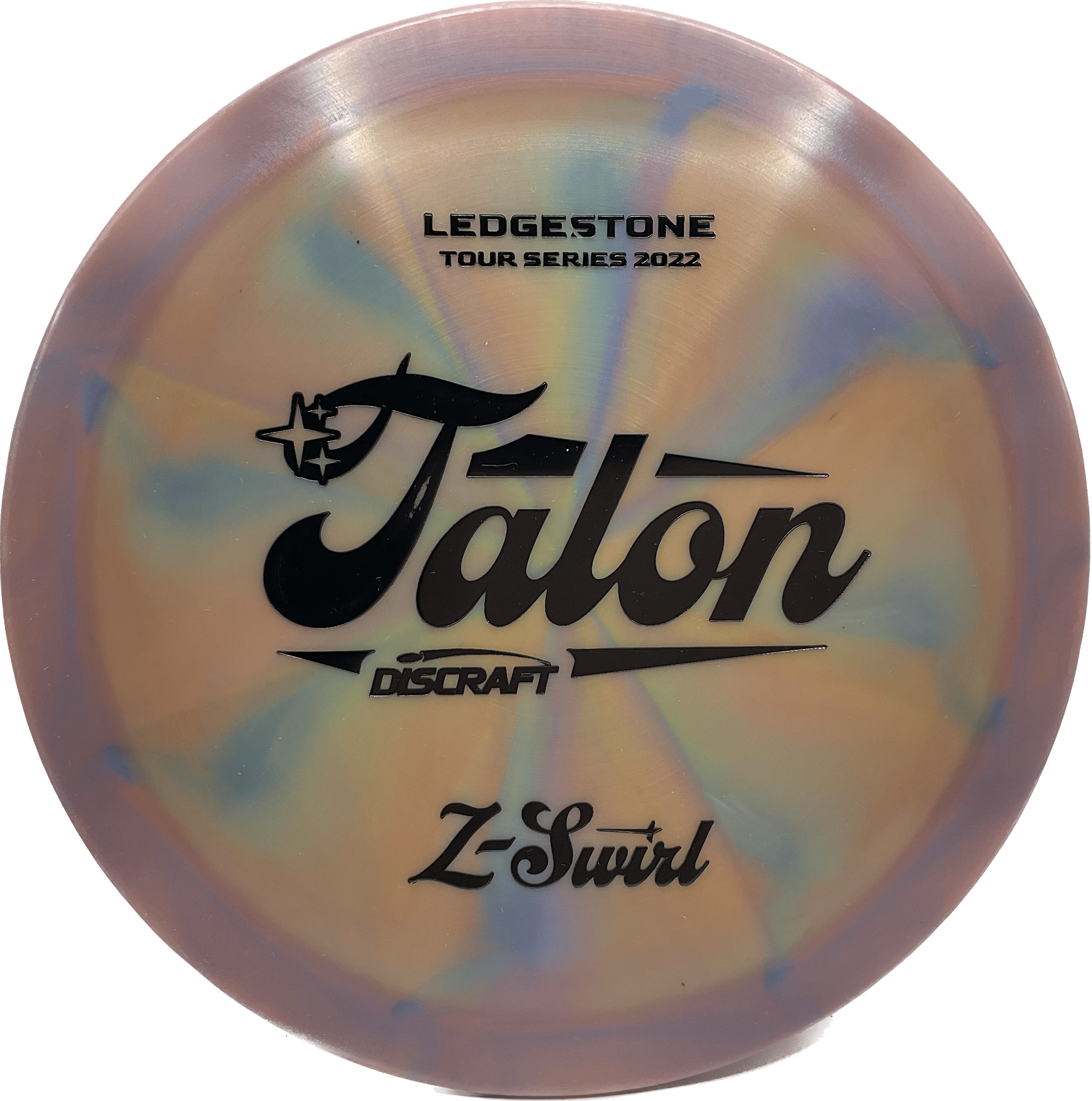 Discraft Disc Discraft Talon, Z-Swirl, 167-169, Purple/Multi-Color Burst, Black Matte