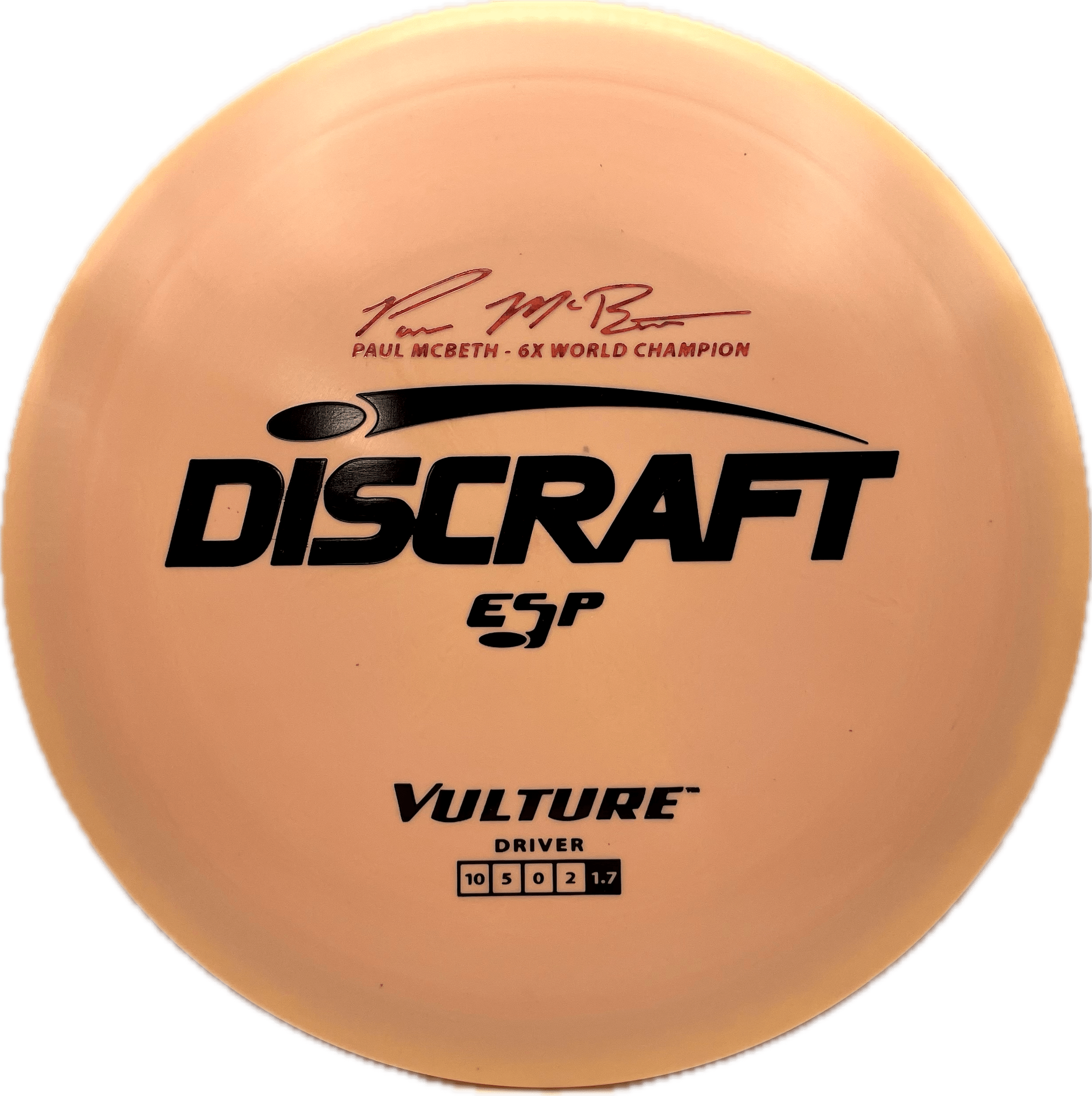 Discraft Disc Discraft Vulture, ESP, 173-174, Peach, Black Matte