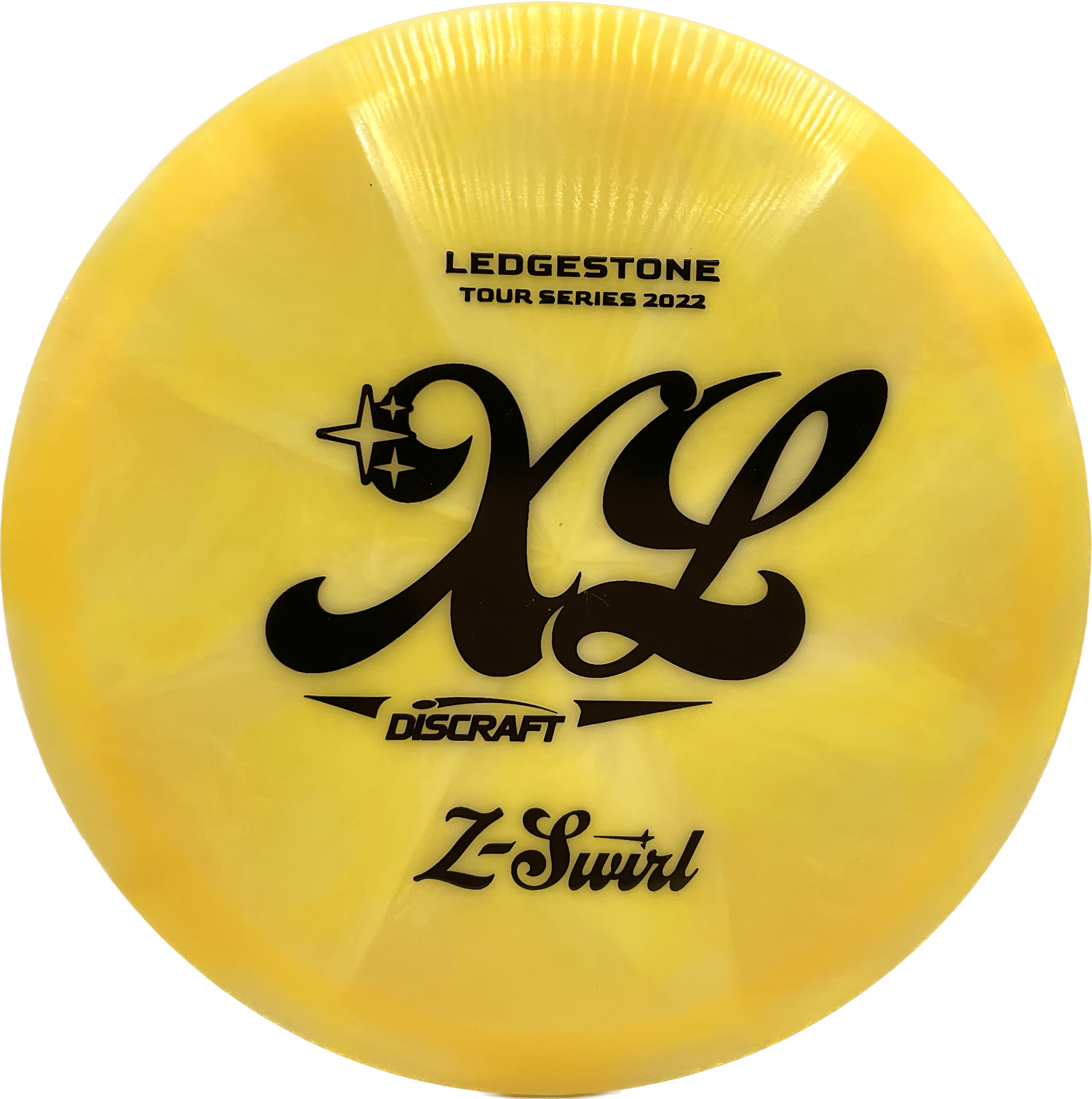 Discraft Disc Discraft XL, Z-Swirl, 170-172, Honey Yellow, Black Matte