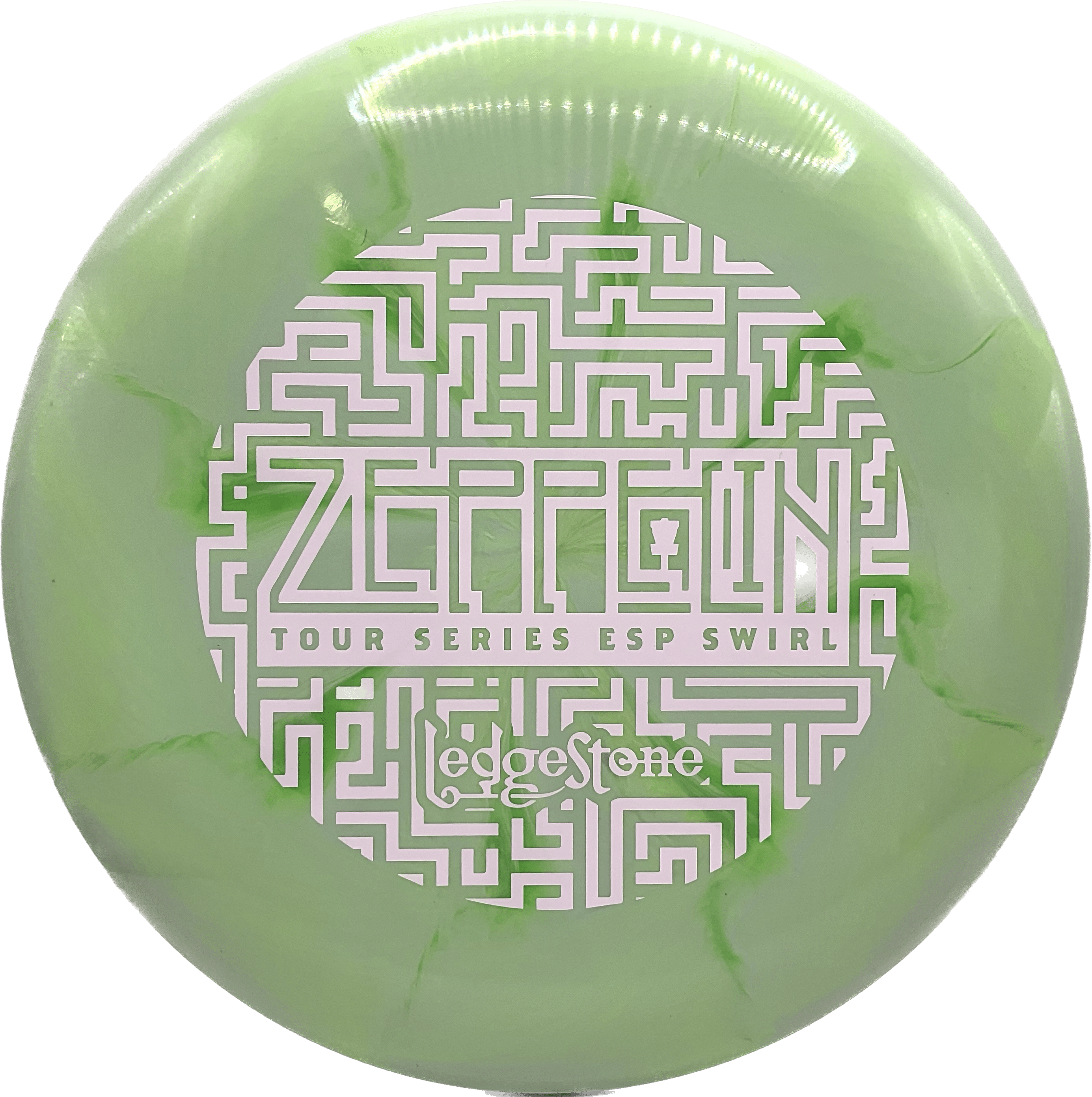 Discraft Disc Discraft Zeppelin, ESP Swirl, 177+, Faded Green, White Matte