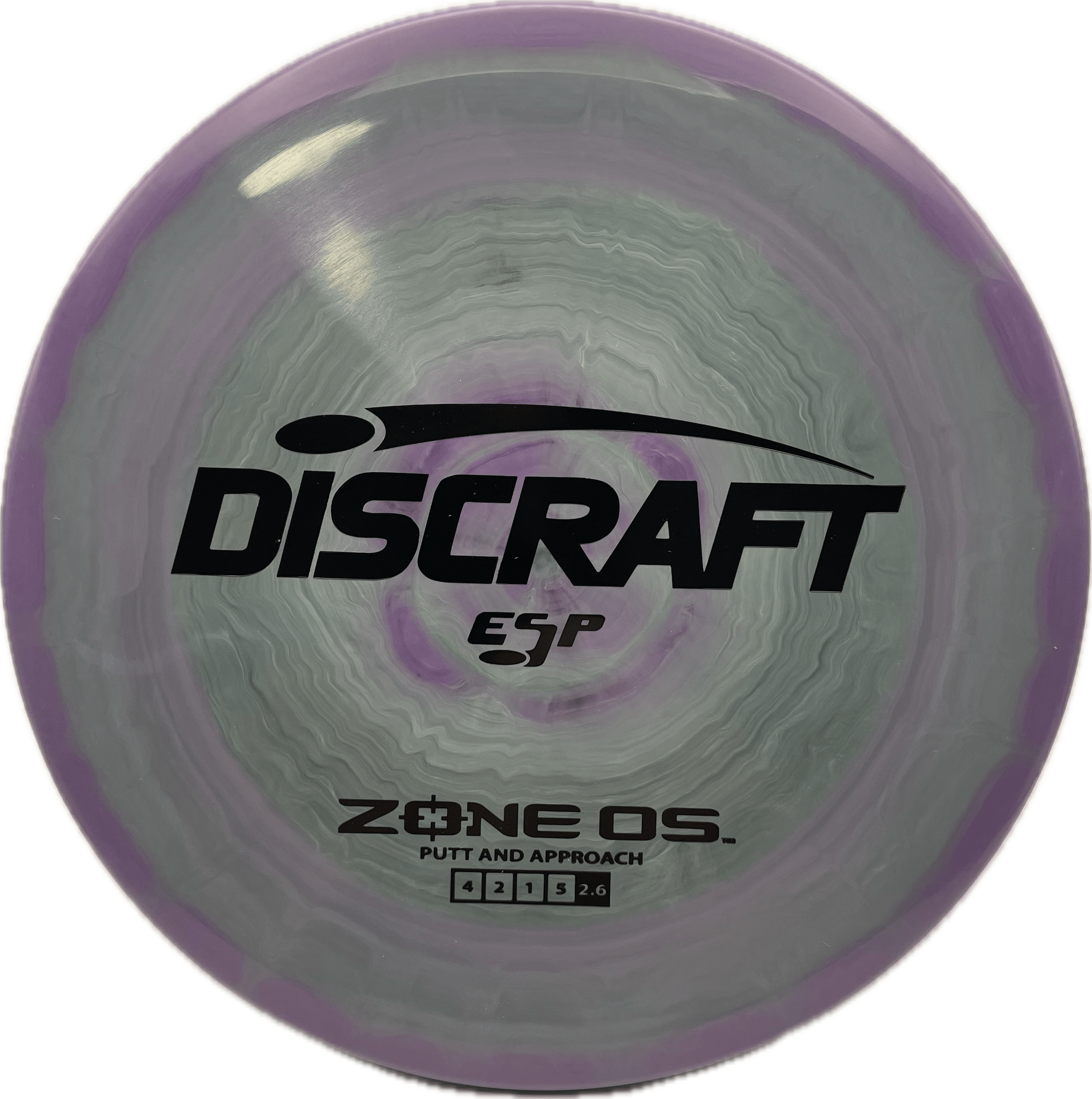 Discraft Disc Discraft Zone OS, ESP, 170-172, Swirly Purple, Black Matte