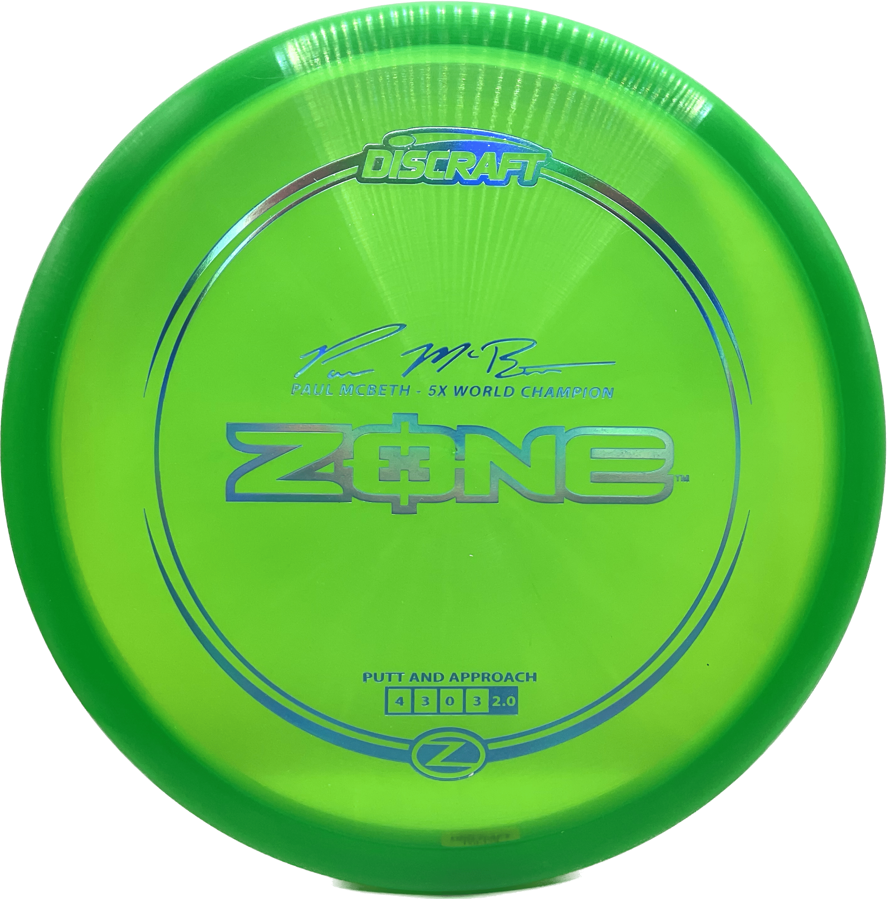 Discraft Disc Discraft Zone, Z, 173-174, Green, Blue Holo