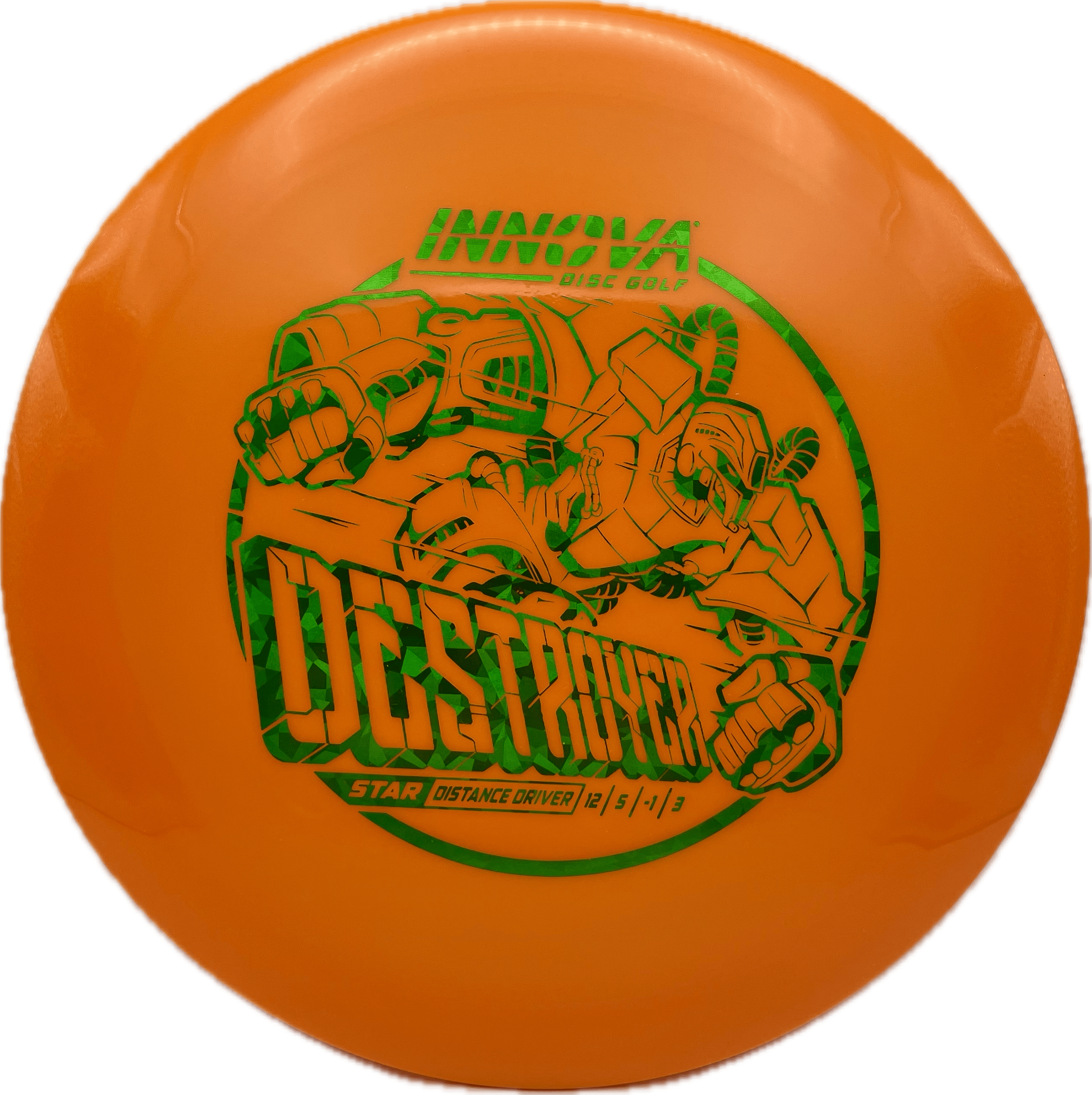 Innova Disc Innova Destroyer, Star, 170-175, Orange, Green Shatter