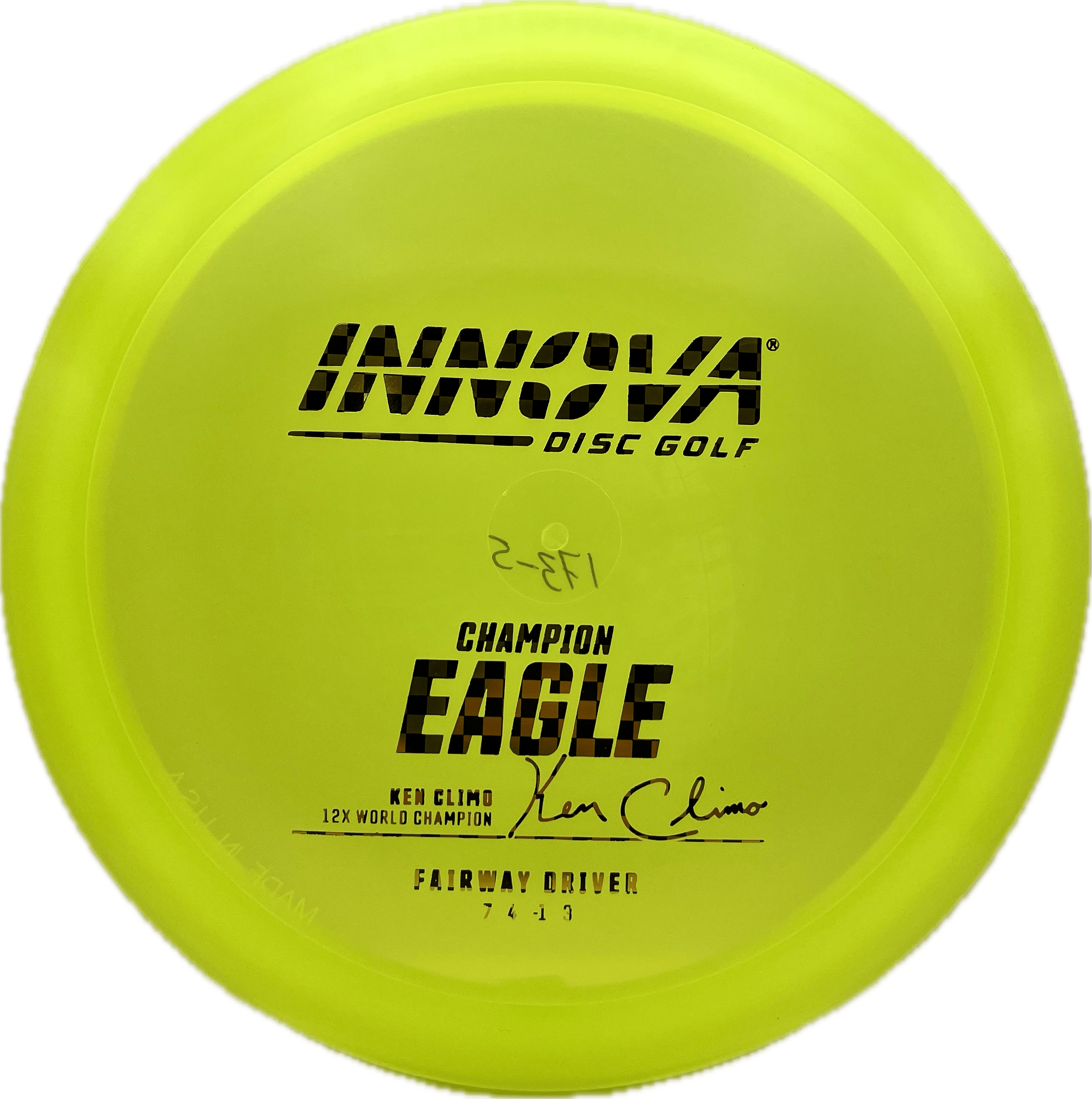 Innova Disc Innova Eagle, Champion, 170-175, Dayglow Green, Golden Checkers