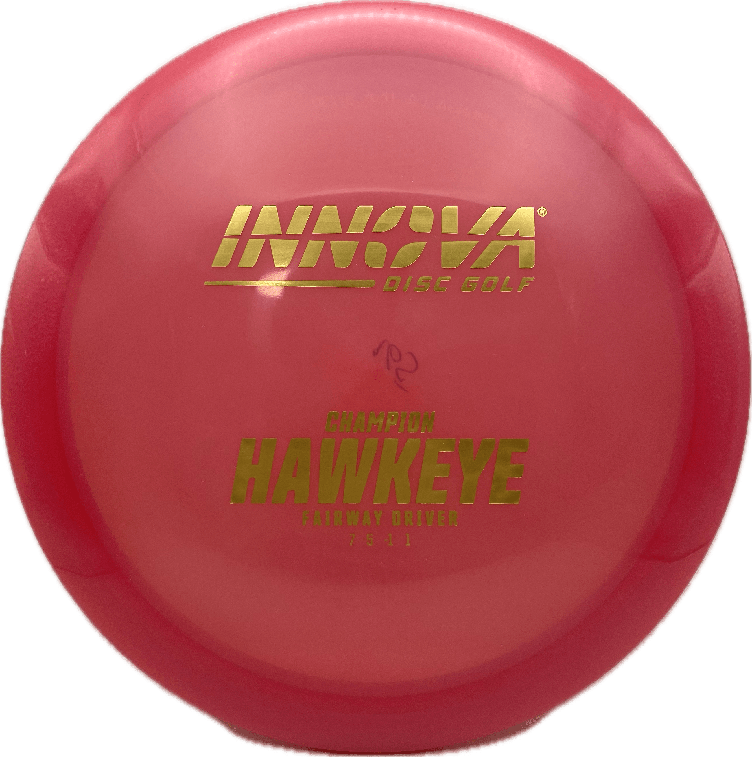 Innova Disc Innova Hawkeye, Champion, 165-169, Rosy Red, Gold Metallic
