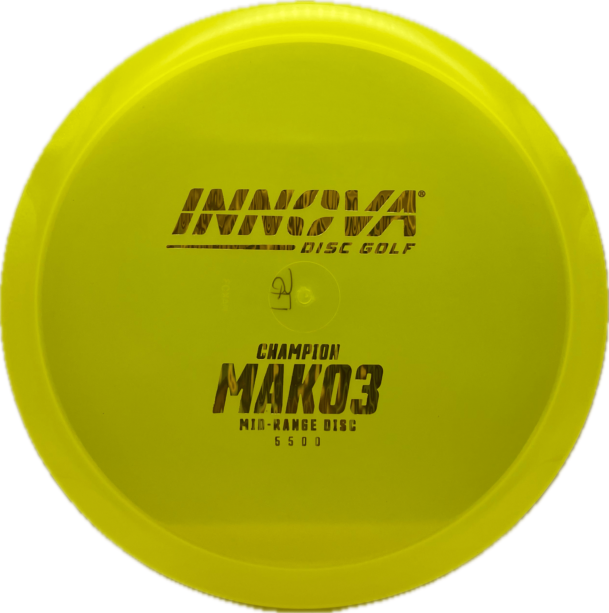Innova Disc Innova Mako3, Champion, 175, Dayglow Yellow, Gold Waterfall