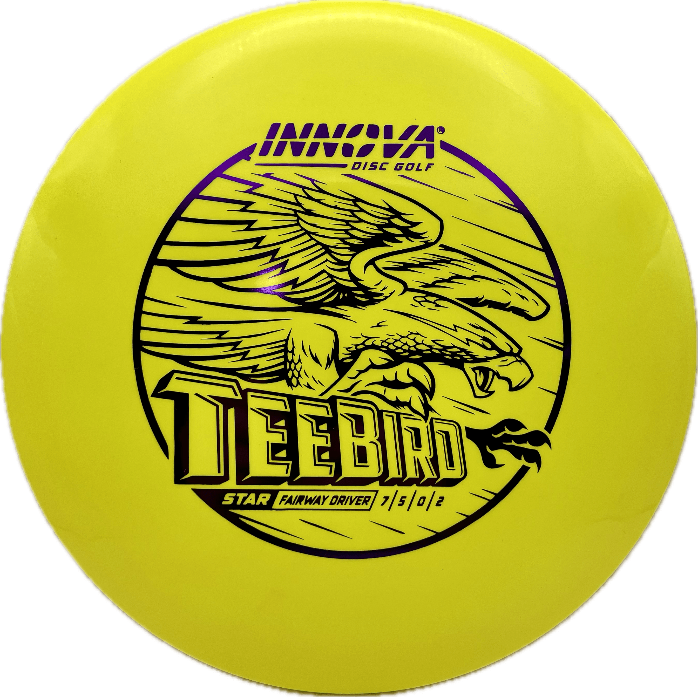Innova Disc Innova Teebird, Star, 172, Bright Yellow, Purple Metallic