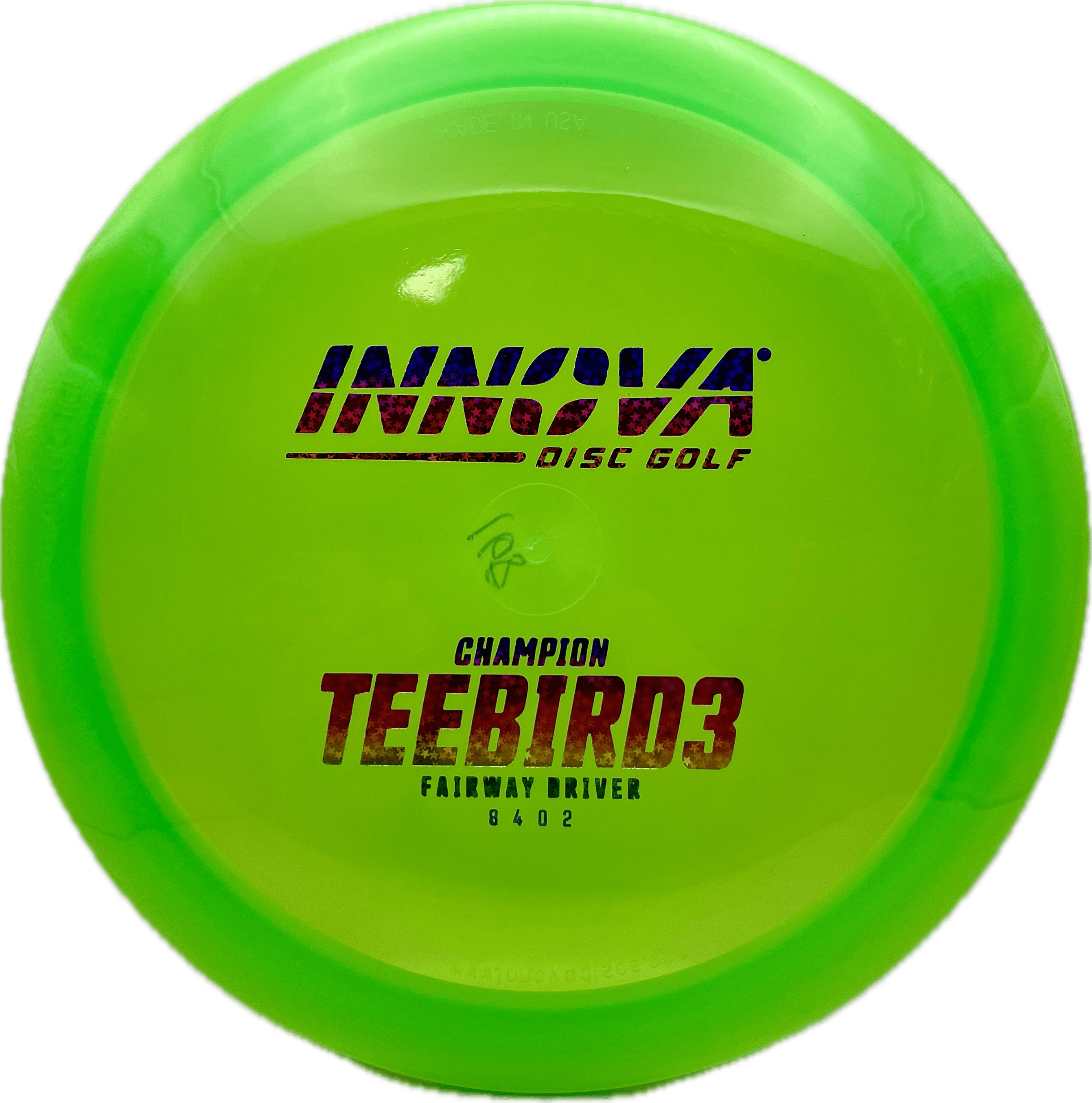 Innova Disc Innova Teebird3, Champion, 168, Green, Rainbow Mini Stars