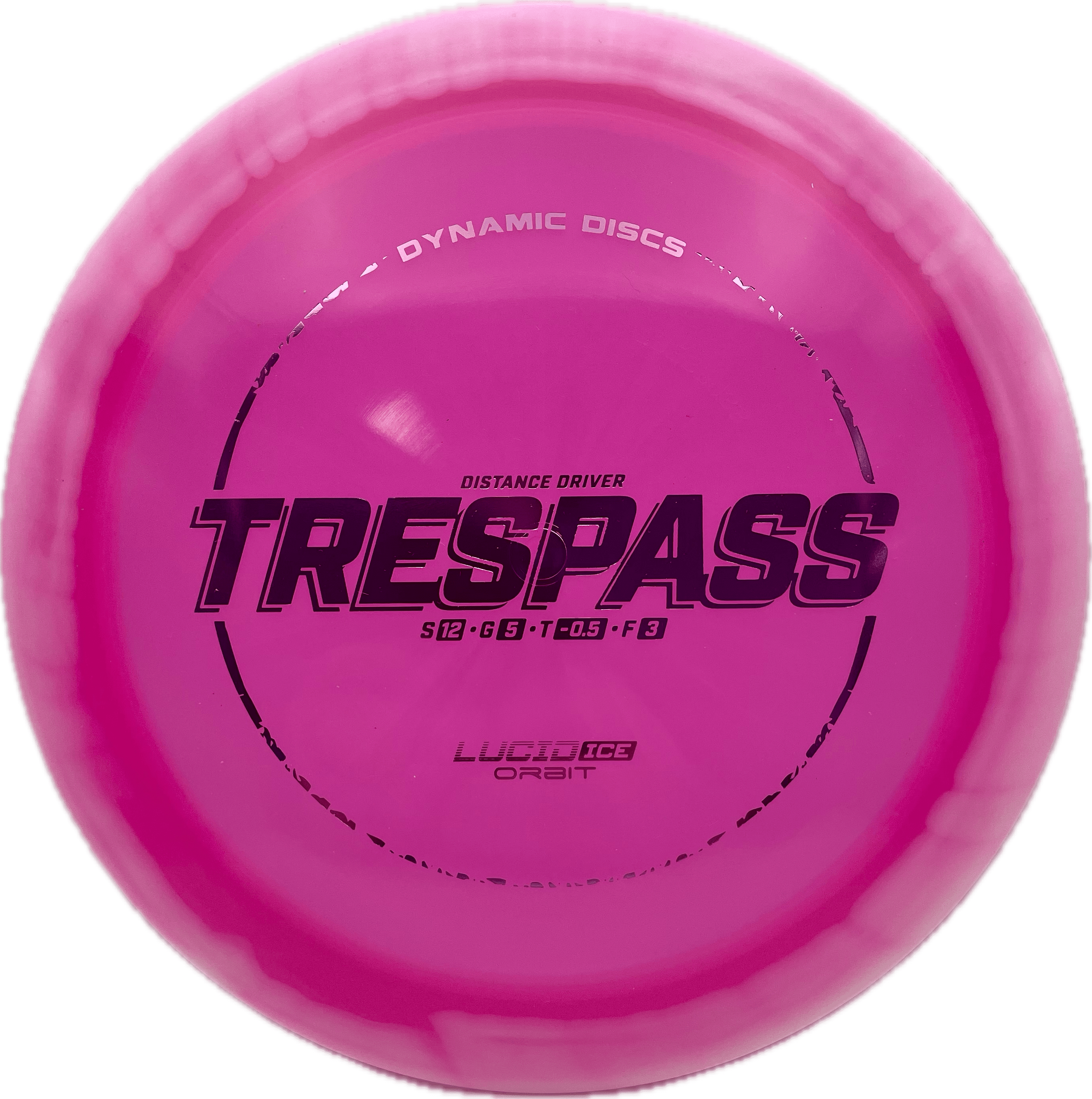 Latitude 64 Disc Dynamic Discs Trespass, Lucid Ice Orbit, 173-175, Pink, Silver Metallic