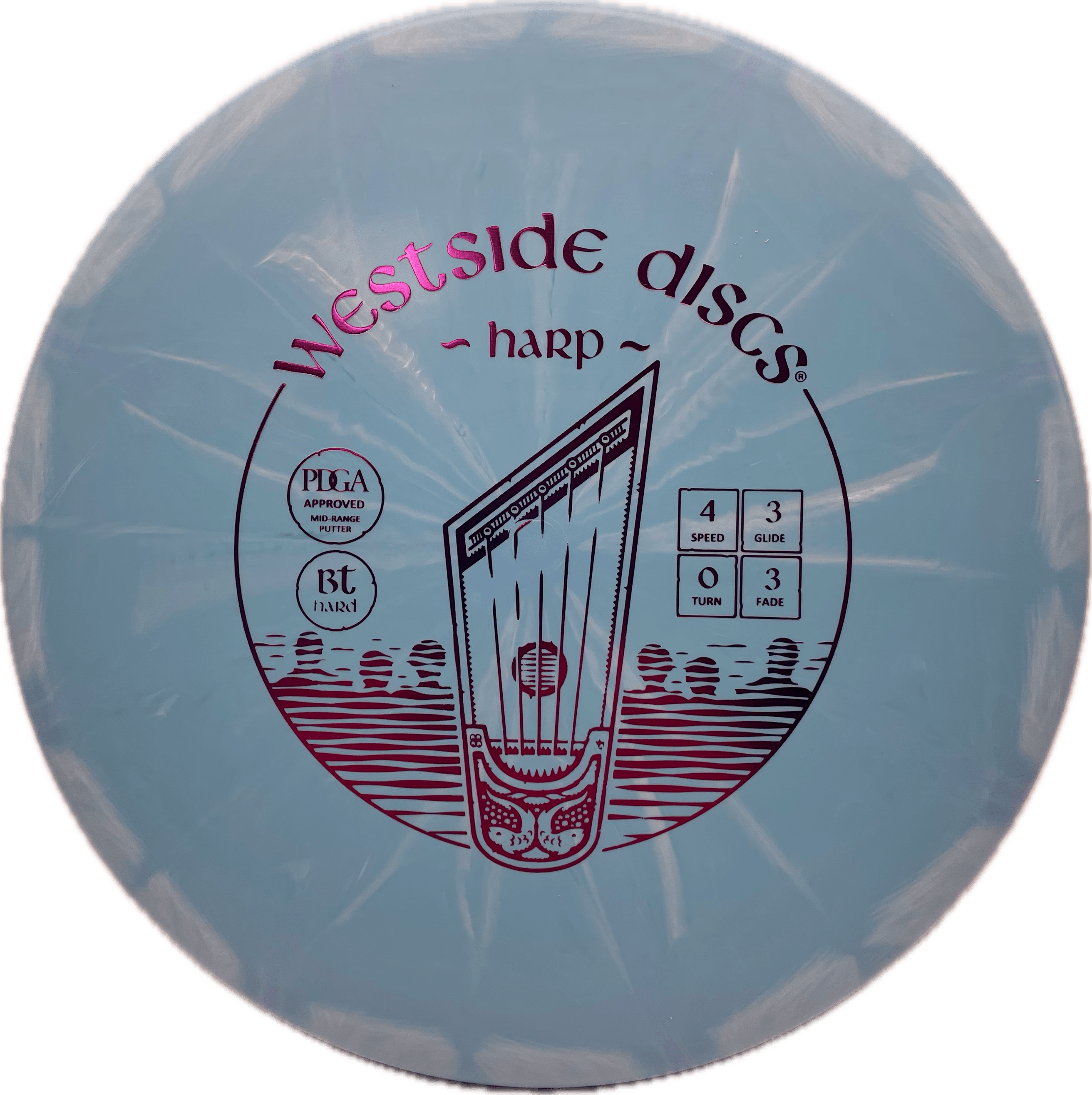 Latitude 64 Disc Westside Harp, BT Hard, 173, Blue, Purple Metallic