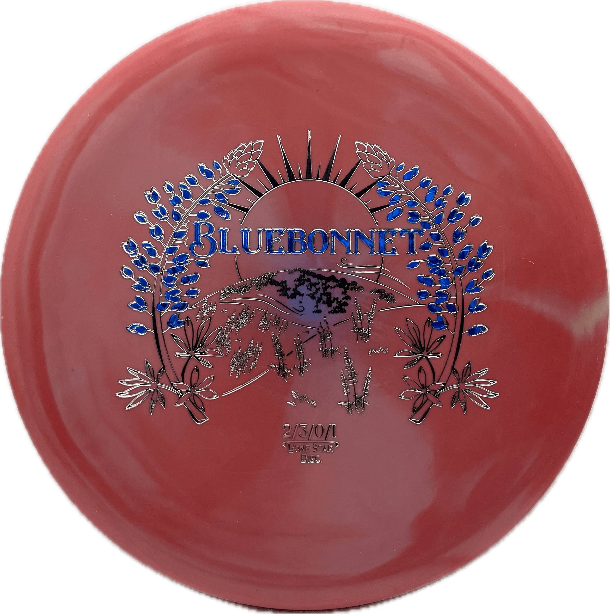 Lone Star Discs Disc Lone Star Bluebonnet, V2, 173, Red, Blue/Silver Metallic