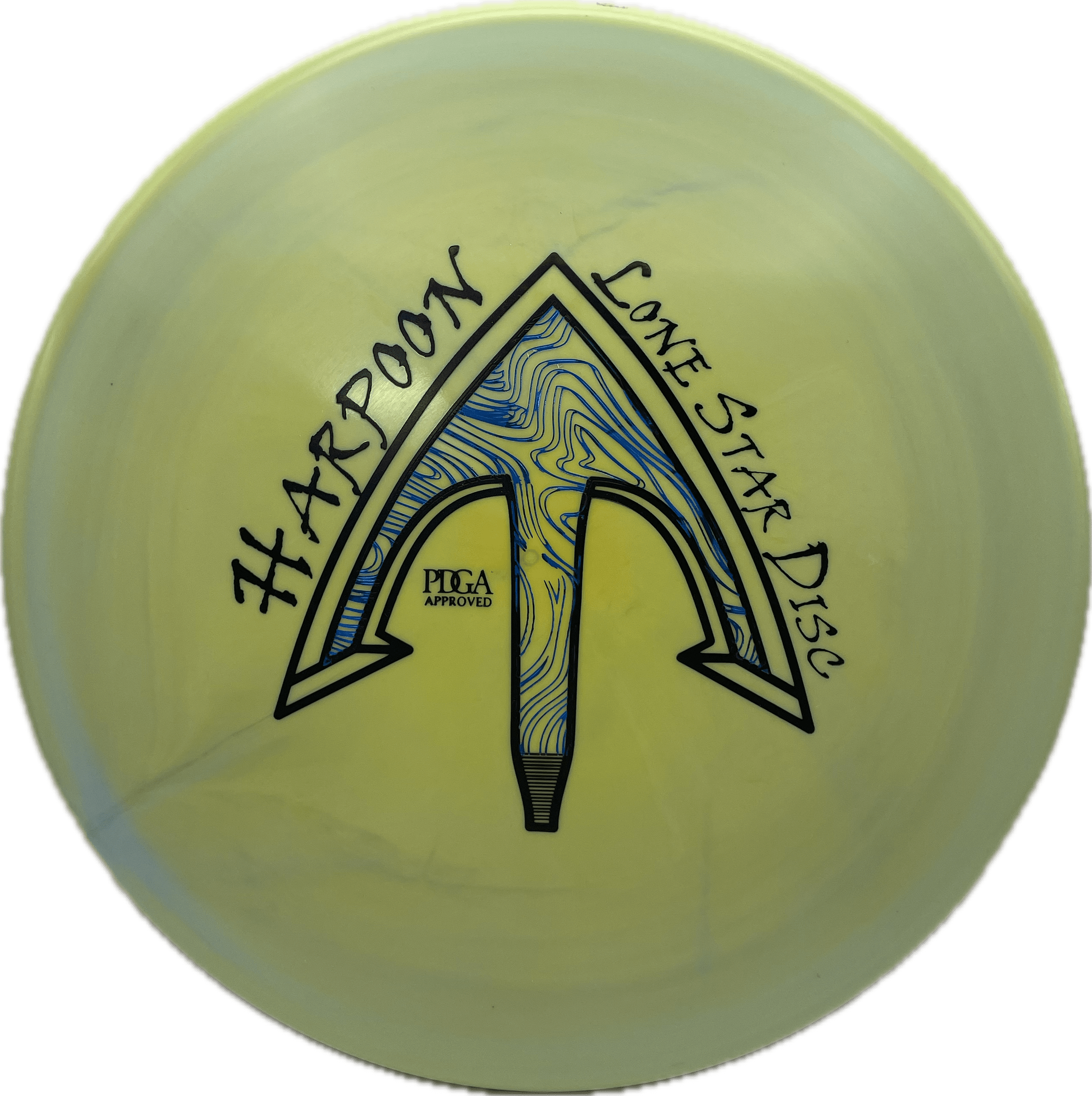 Lone Star Discs Disc Lone Star Harpoon, Alpha, 175, Light Green, Black Matte/Blue Metallic