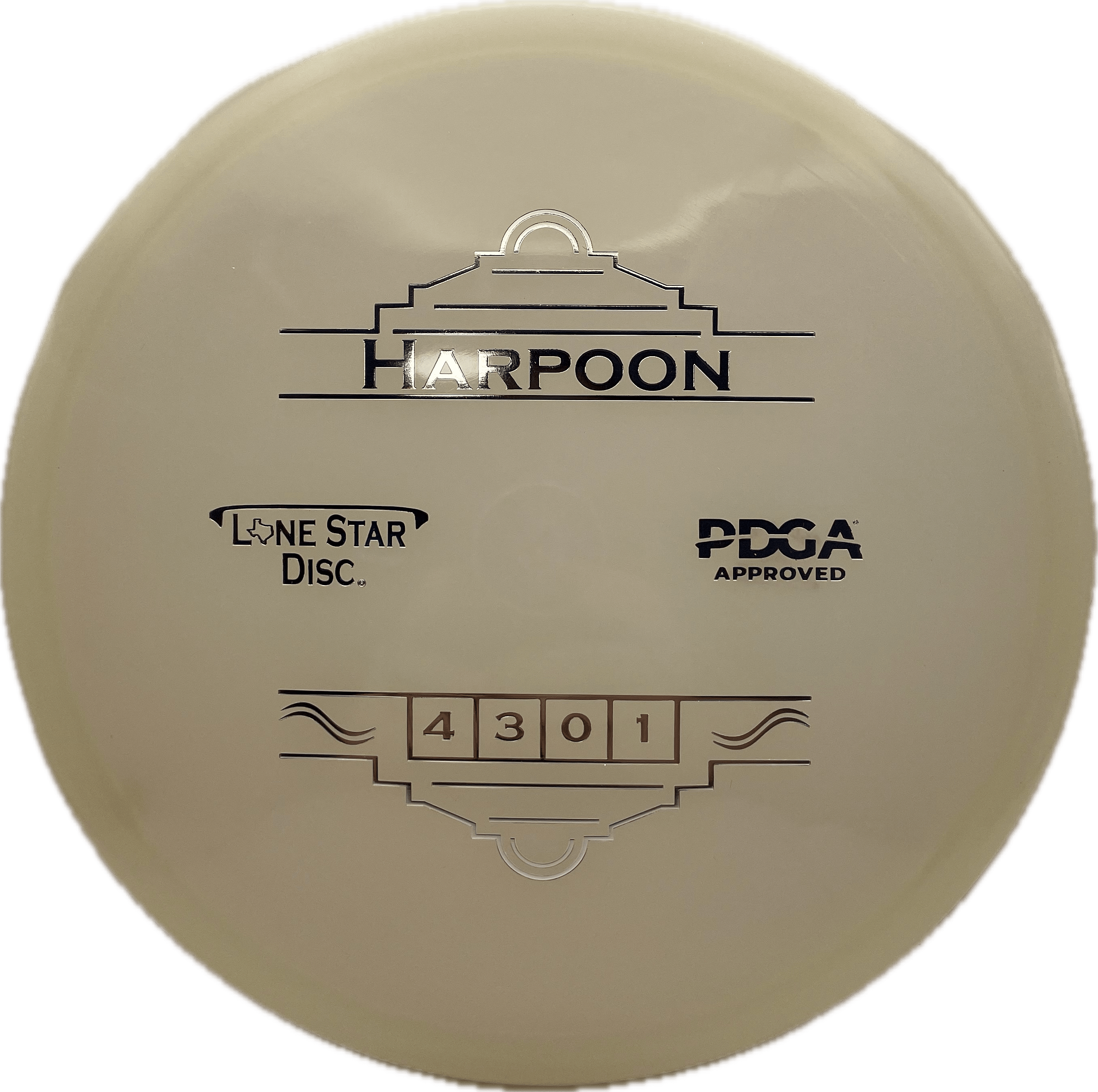 Lone Star Discs Disc Lone Star Harpoon, Glow, 175, Clear, Silver Metallic