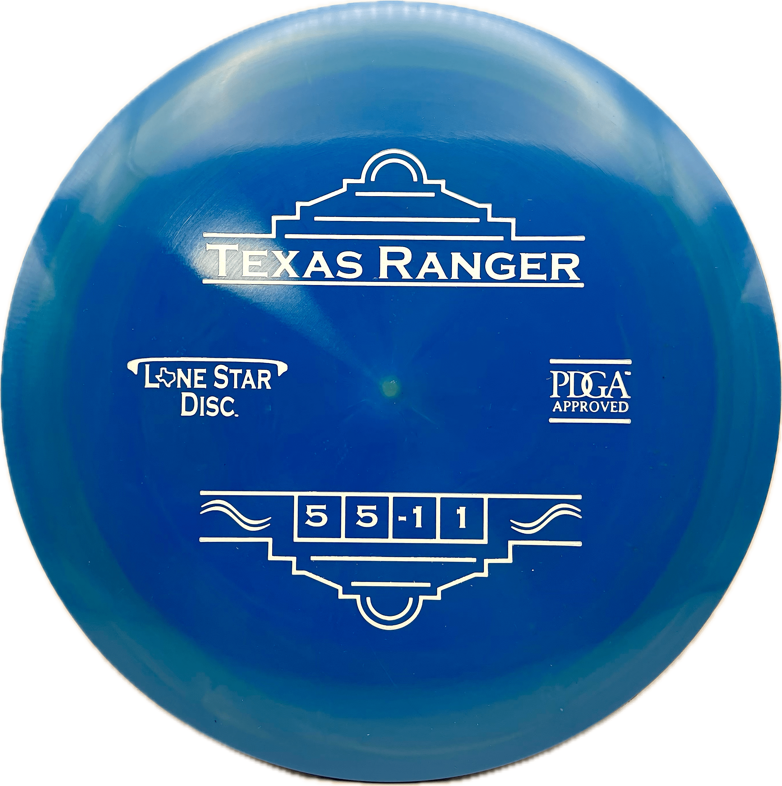 Lone Star Discs Disc Lone Star Texas Ranger, Alpha, 174, Blue, White Matte