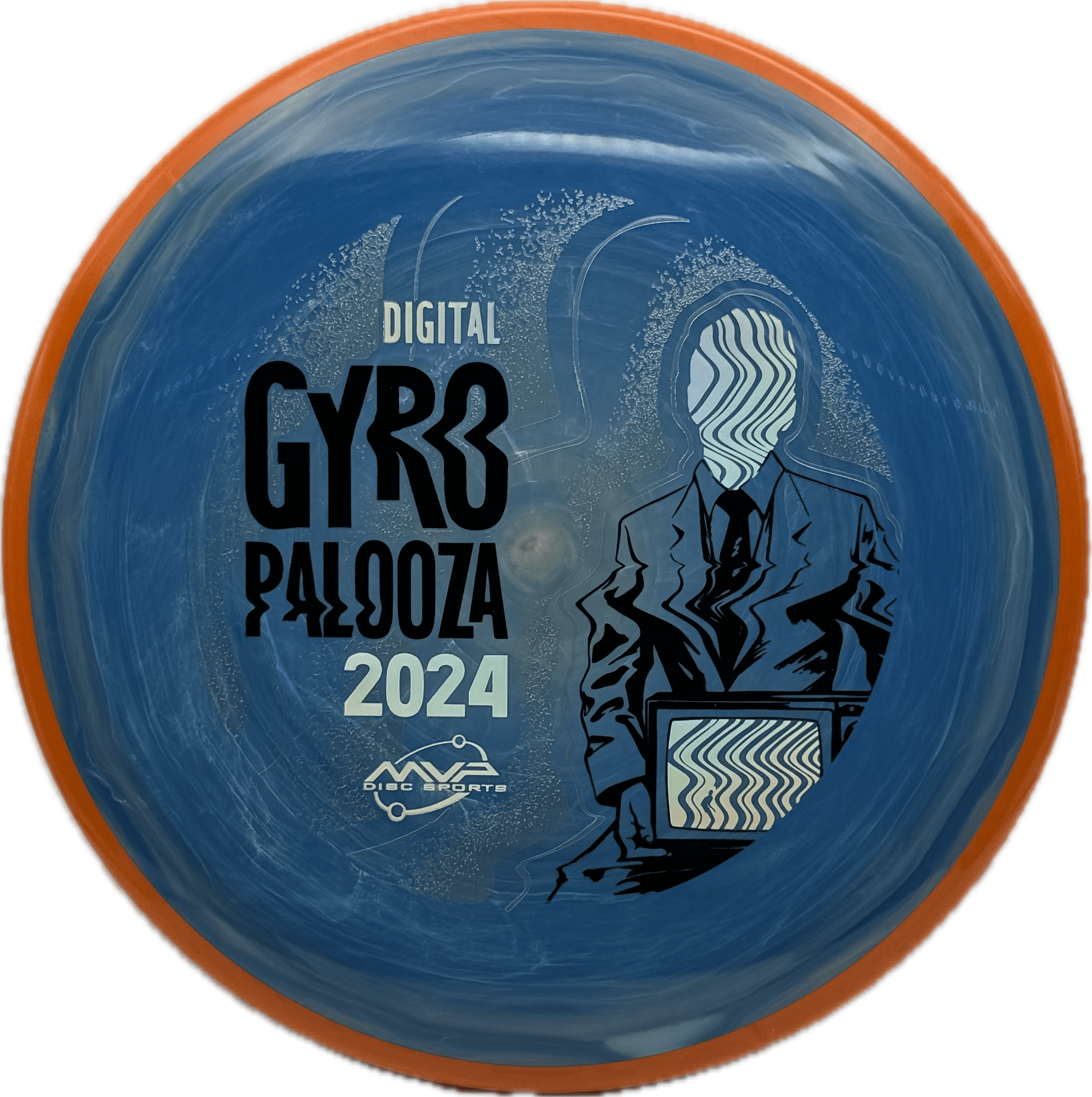 Overthrow Disc Golf Disc Axiom Balance (Prototype), Neutron, 175, Blue Swirl, Orange Rim