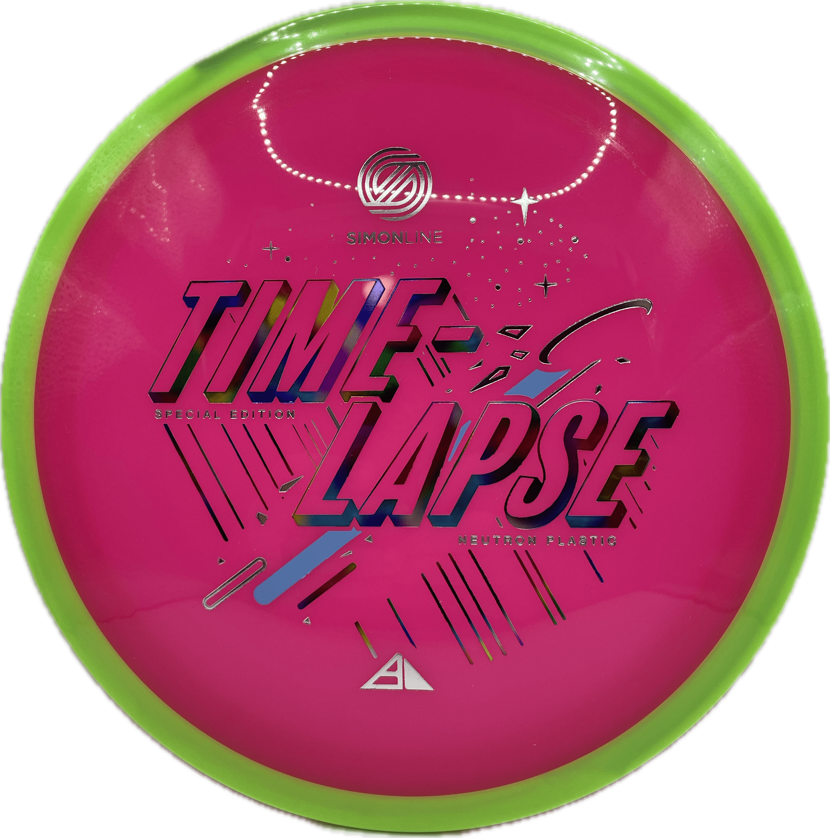 Overthrow Disc Golf Disc Axiom Simon Line Time-Lapse, Neutron, 170-175, Pink, Special Edition