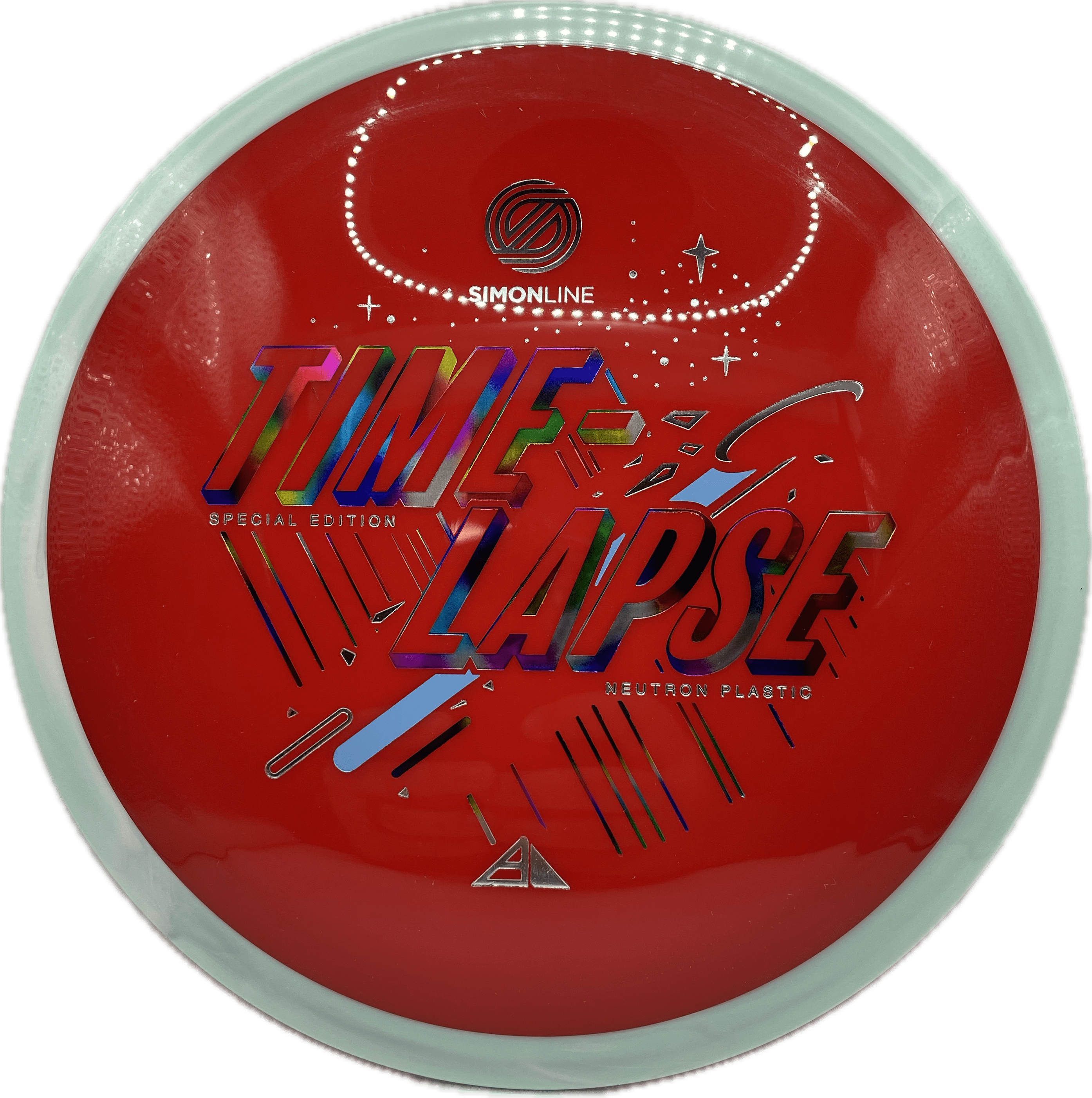 Overthrow Disc Golf Disc Axiom Simon Line Time-Lapse, Neutron, 170-175, Red, Special Edition