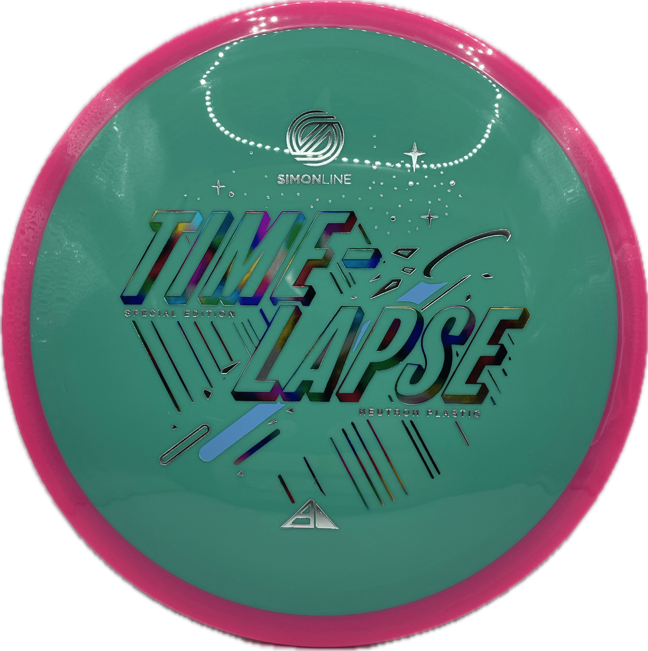 Overthrow Disc Golf Disc Axiom Simon Line Time-Lapse, Neutron, 170-175, Teal, Special Edition