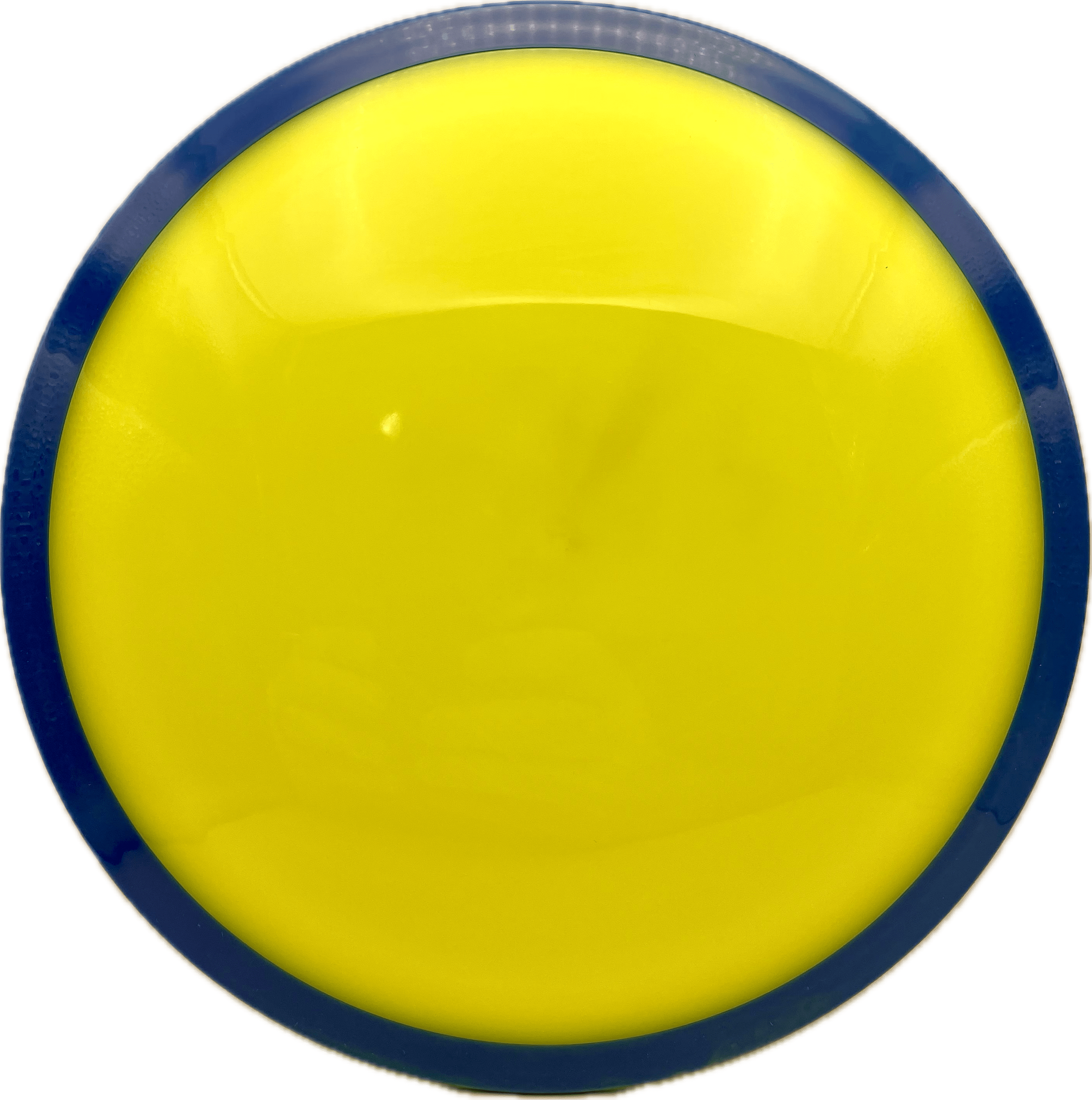 Overthrow Disc Golf Disc Axiom Time-Lapse, Neutron, 173, Dayglow Yellow, Blue Rim, Blank