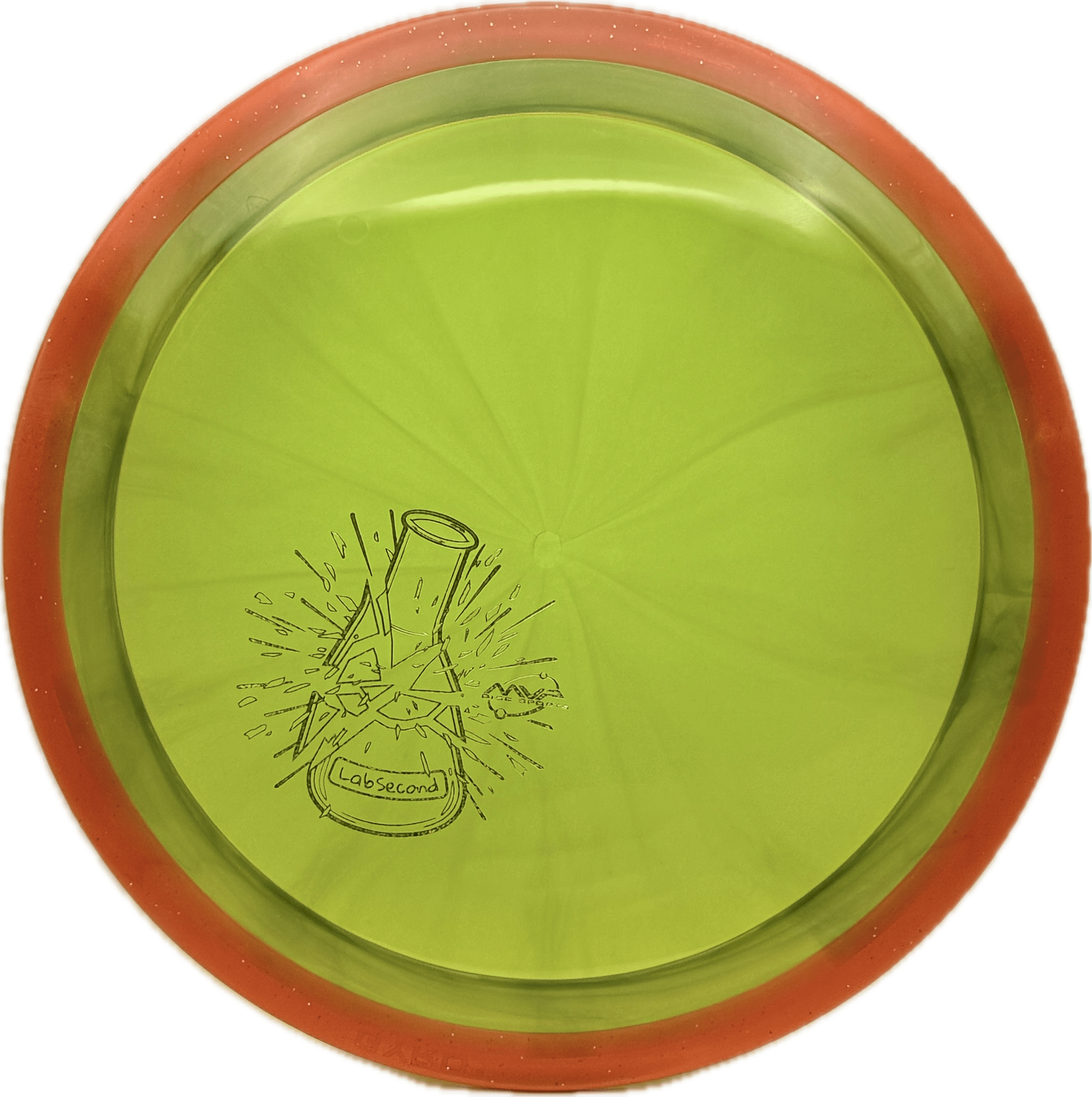 Overthrow Disc Golf Disc Axiom Vanish, Prism Proton Soft, 158, Green, Red Rim, Lab Second