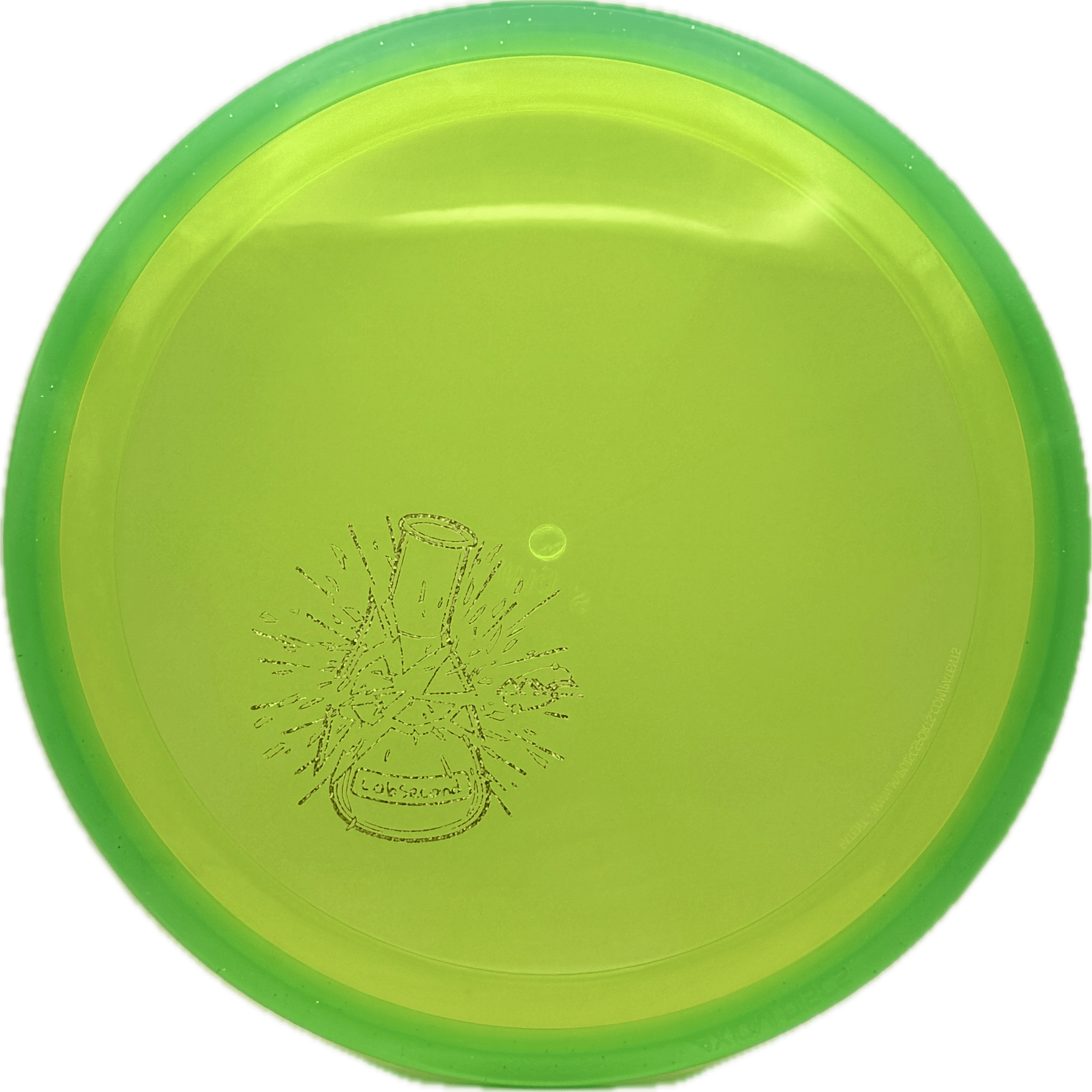 Overthrow Disc Golf Disc Axiom Vanish, Prism Proton Soft, 161, Dayglow, Green Rim, Lab Second