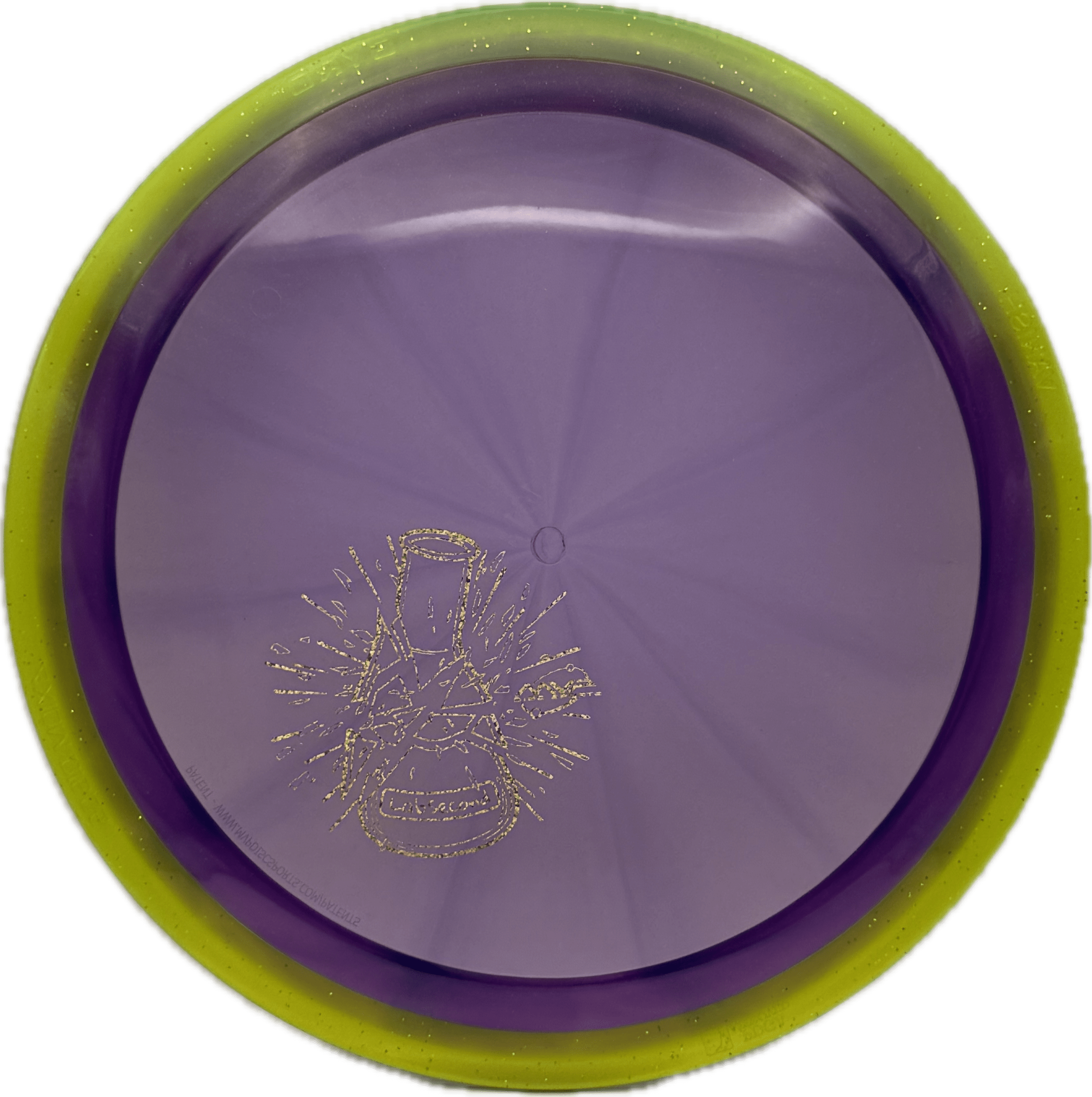 Overthrow Disc Golf Disc Axiom Vanish, Prism Proton Soft, 161, Purple, Green Rim, Lab Second