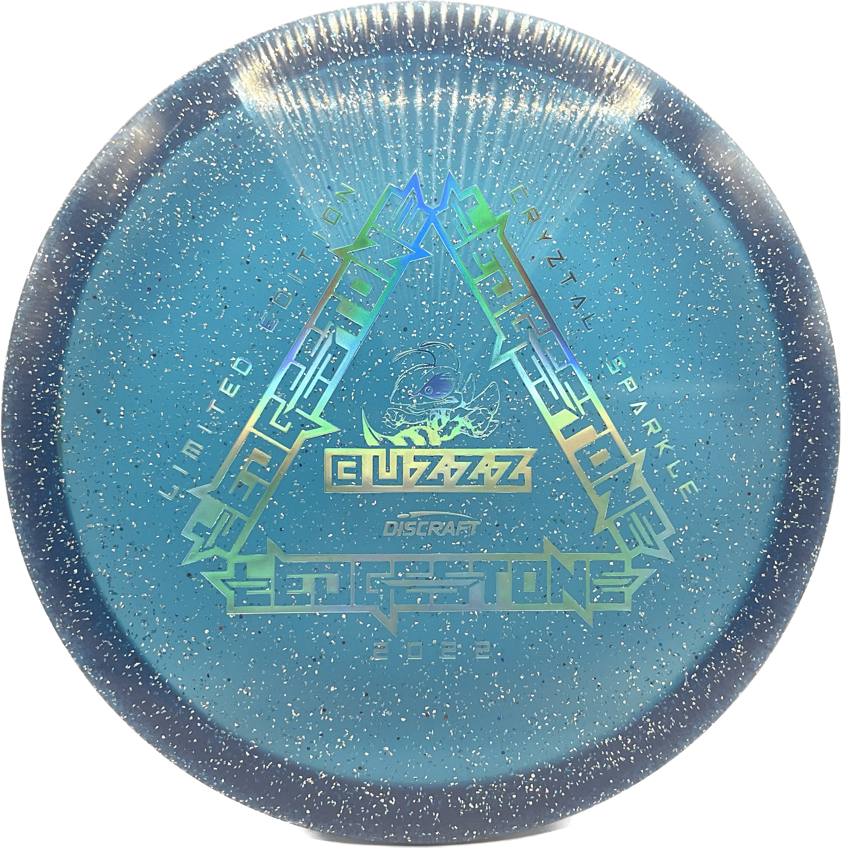 Overthrow Disc Golf Disc CryZtal Sparkle - 177+ - Blue - Silver Holo