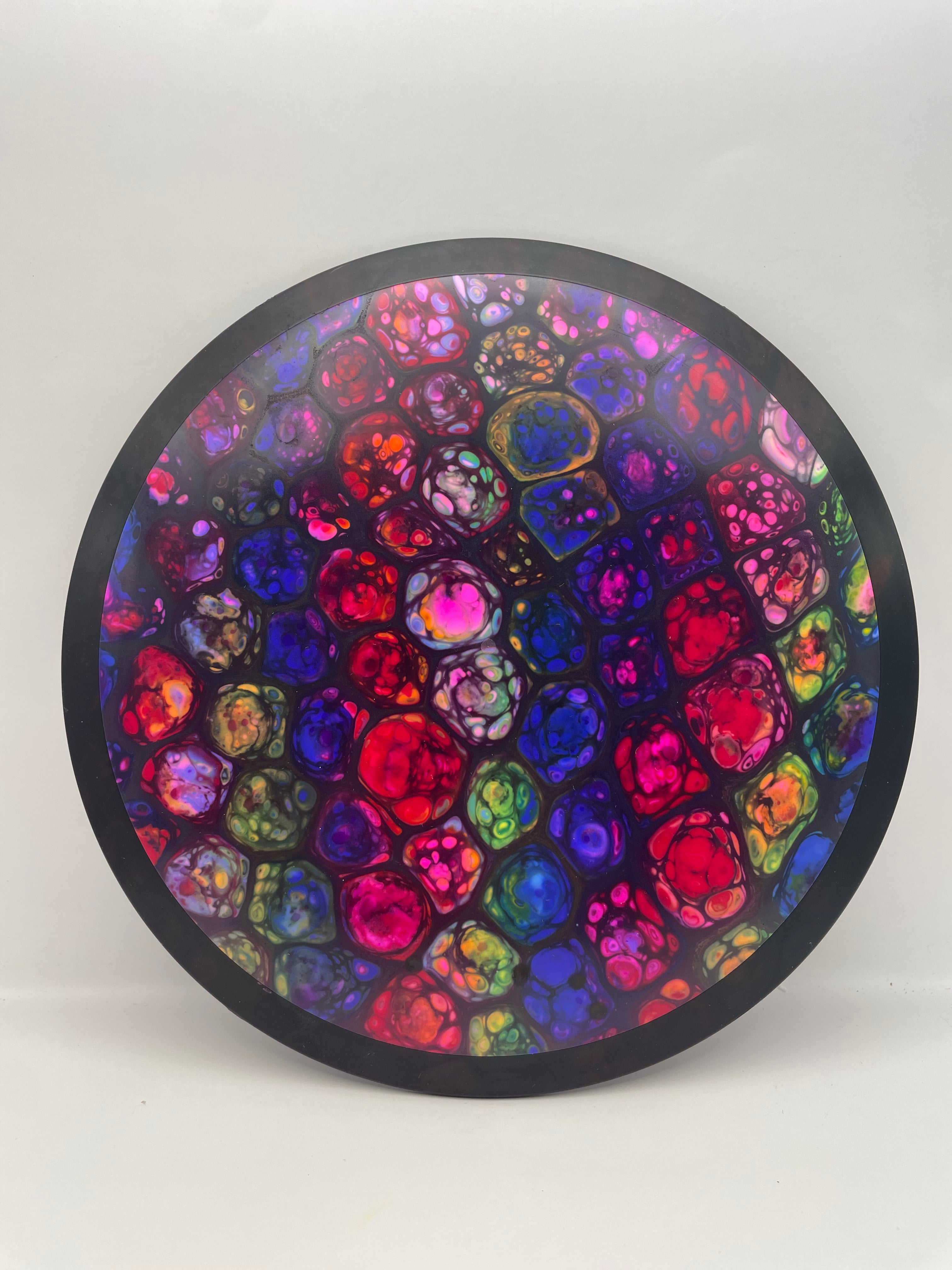 Overthrow Disc Golf Disc Custom Dyed MVP Wave, Fission, 171, Cell Dye