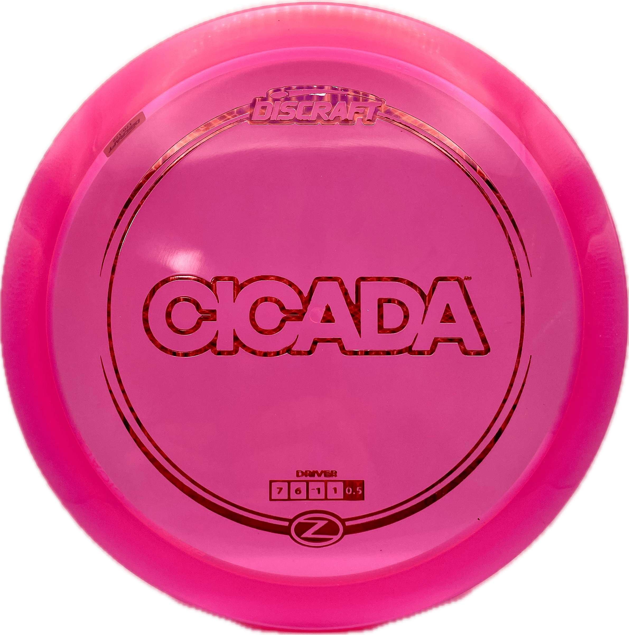 Overthrow Disc Golf Disc Discraft Cicada, Z, 170-172, Pink, Red Tron