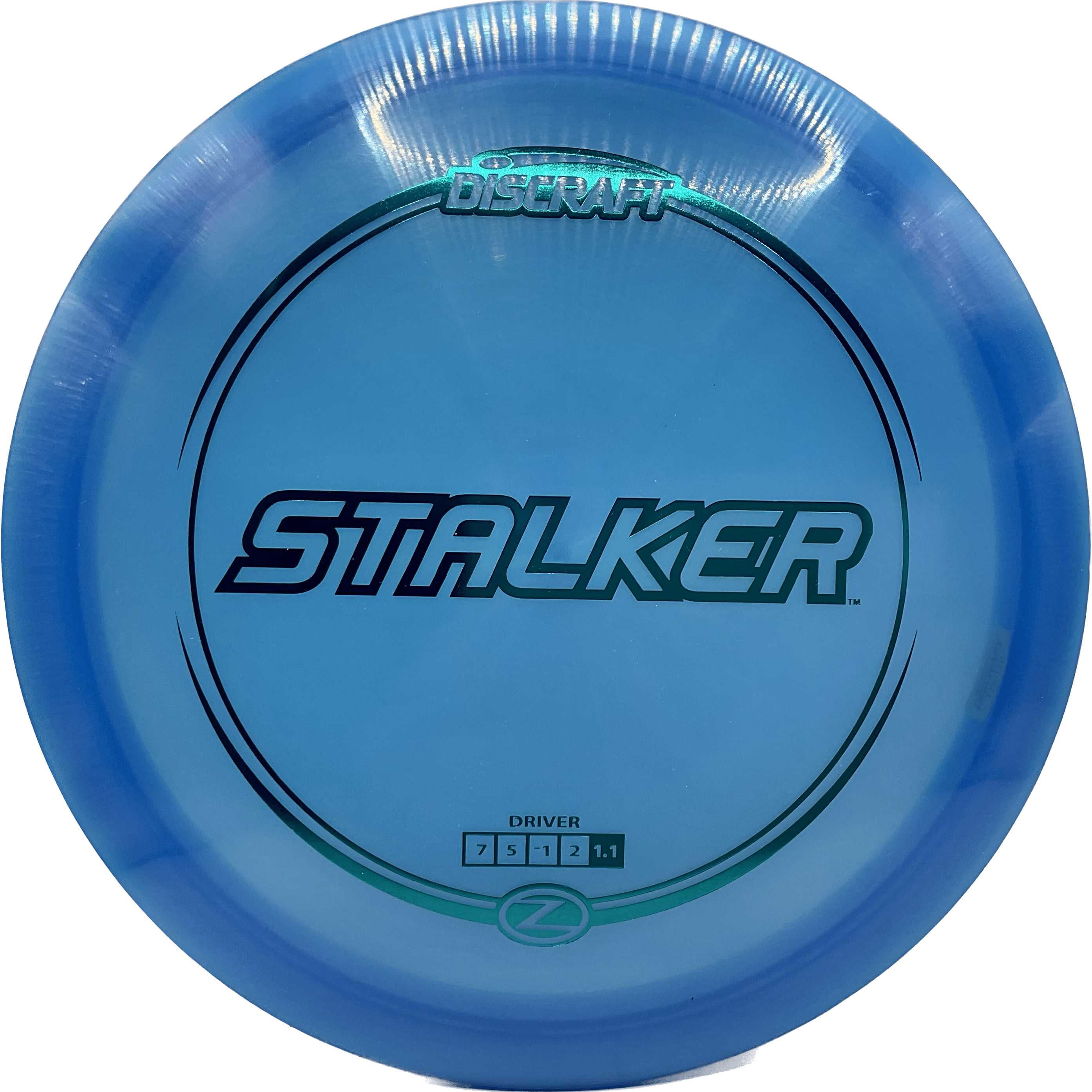 Overthrow Disc Golf Disc Discraft Stalker, Z, 175-176, Blue, Blue Metallic